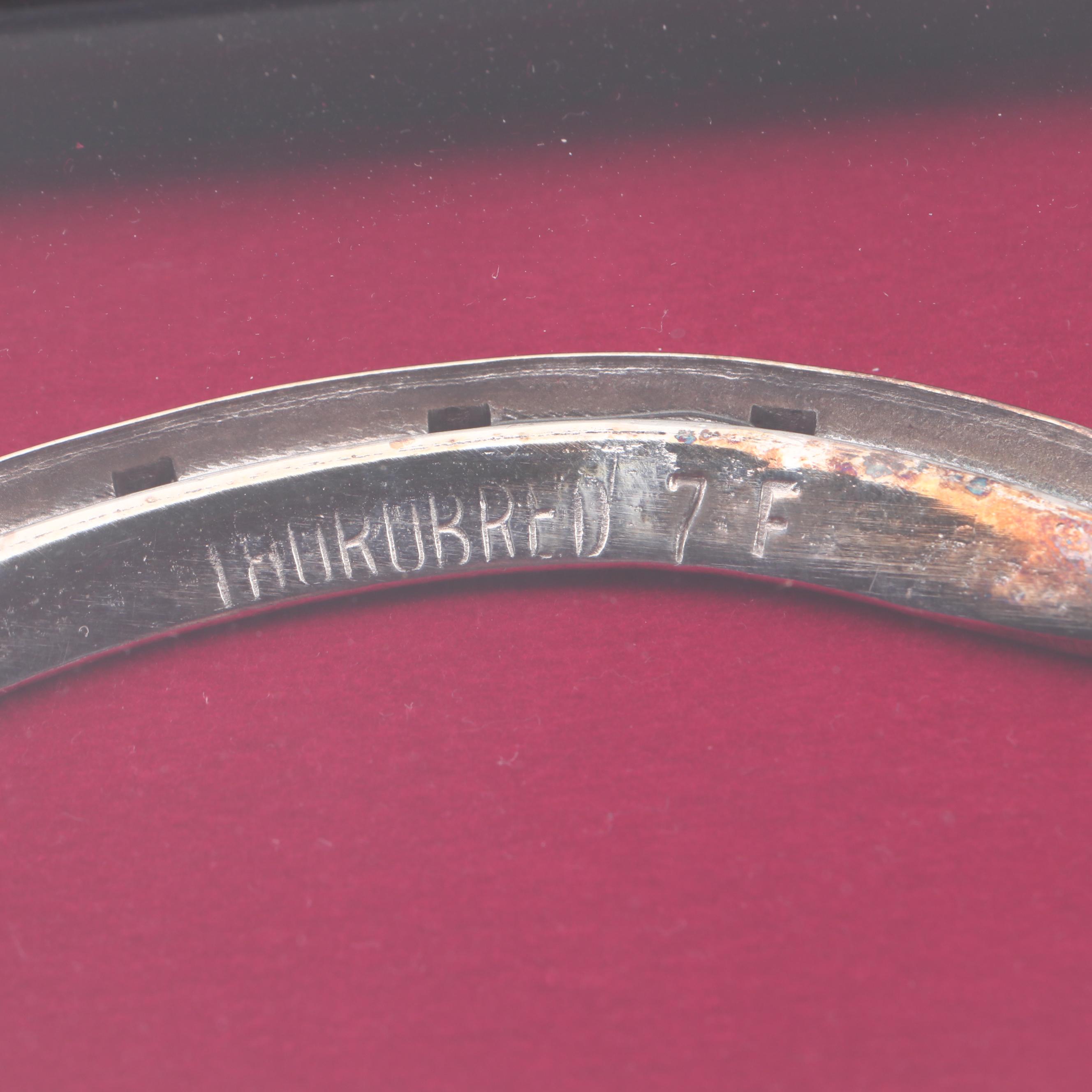 Secretariat's Genuine Worn Horseshoe in Presentation Case, 1970s