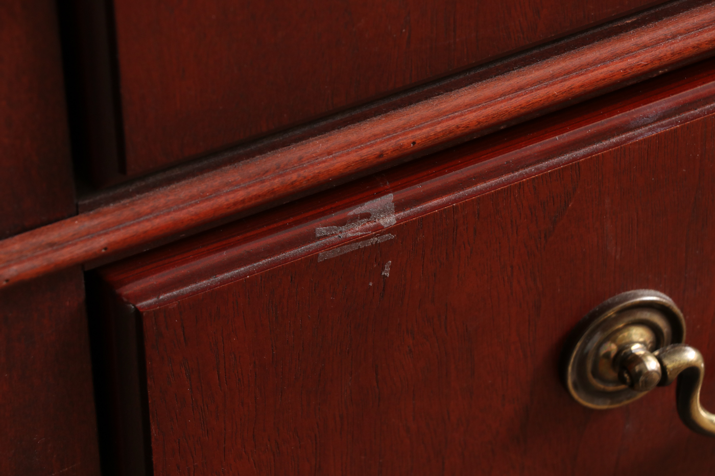 Kimball Furniture Mahogany-Veneered and Stained Double-Pedestal Desk