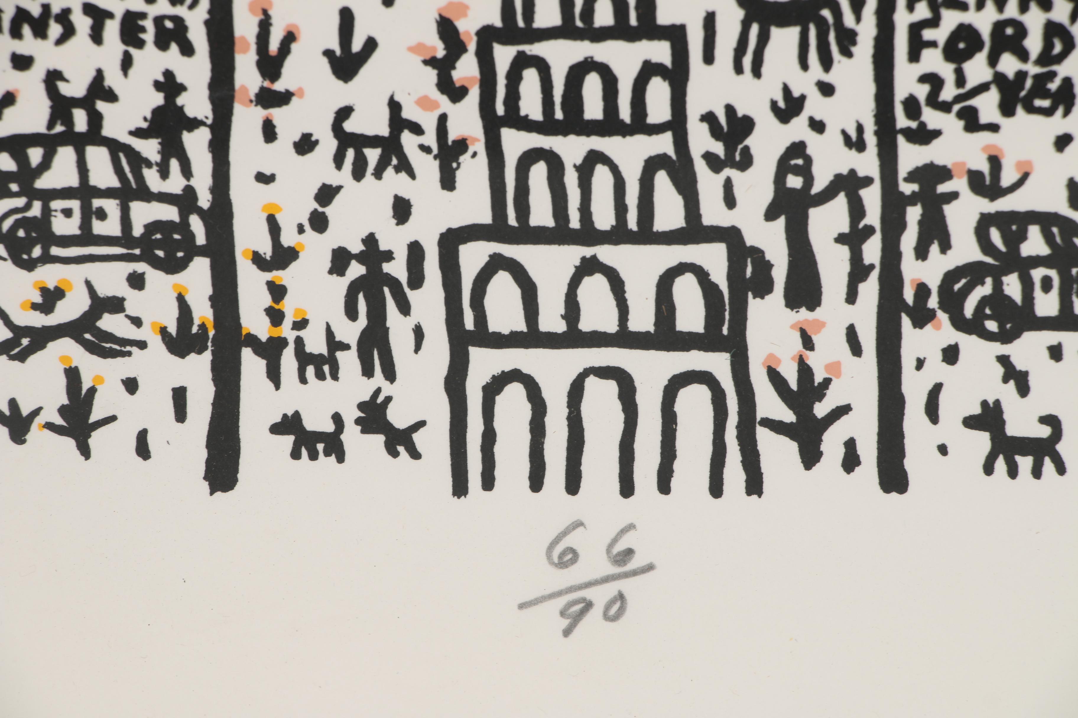 Howard Finster Lithograph "Henry Ford"