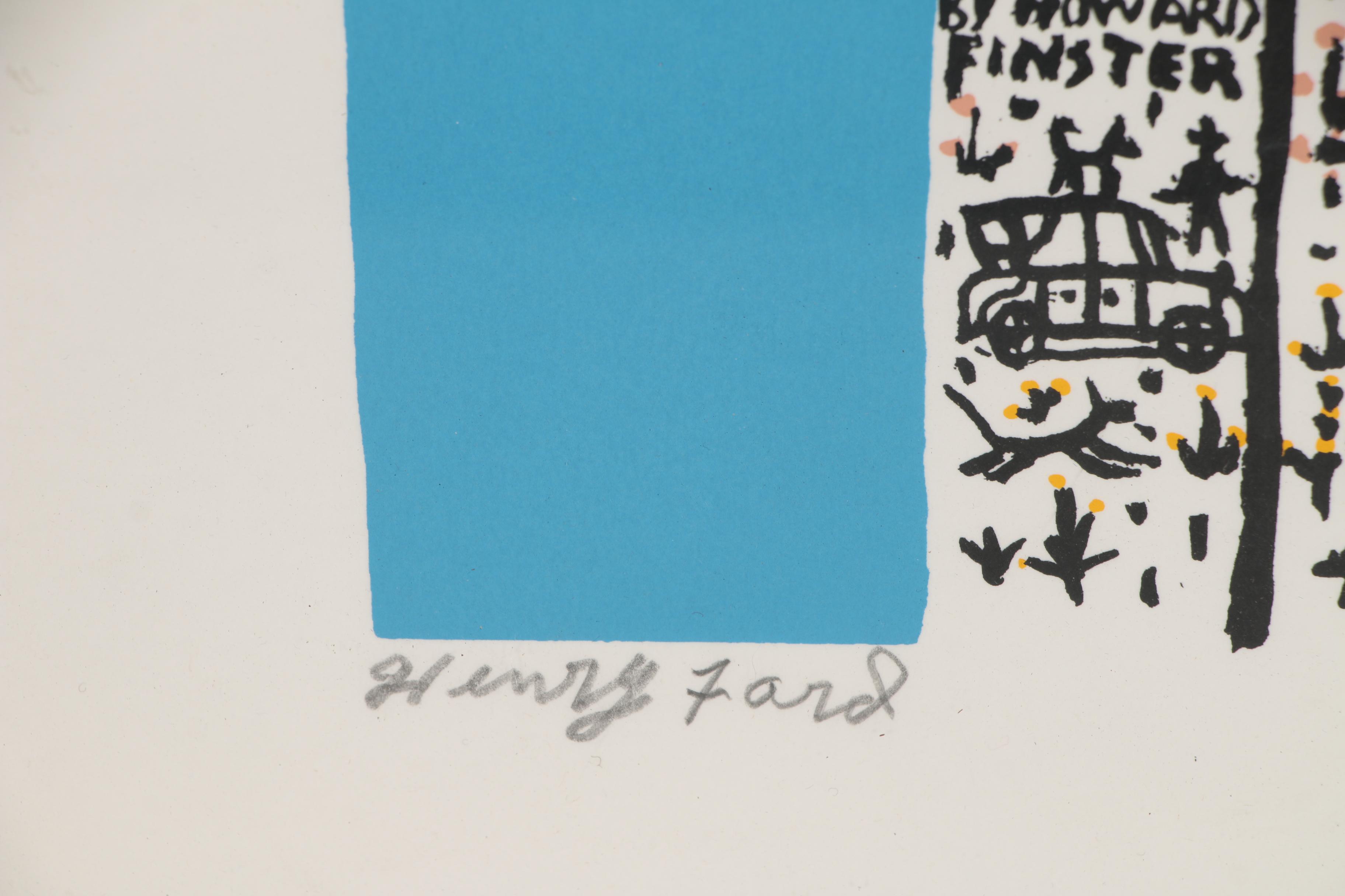 Howard Finster Lithograph "Henry Ford"