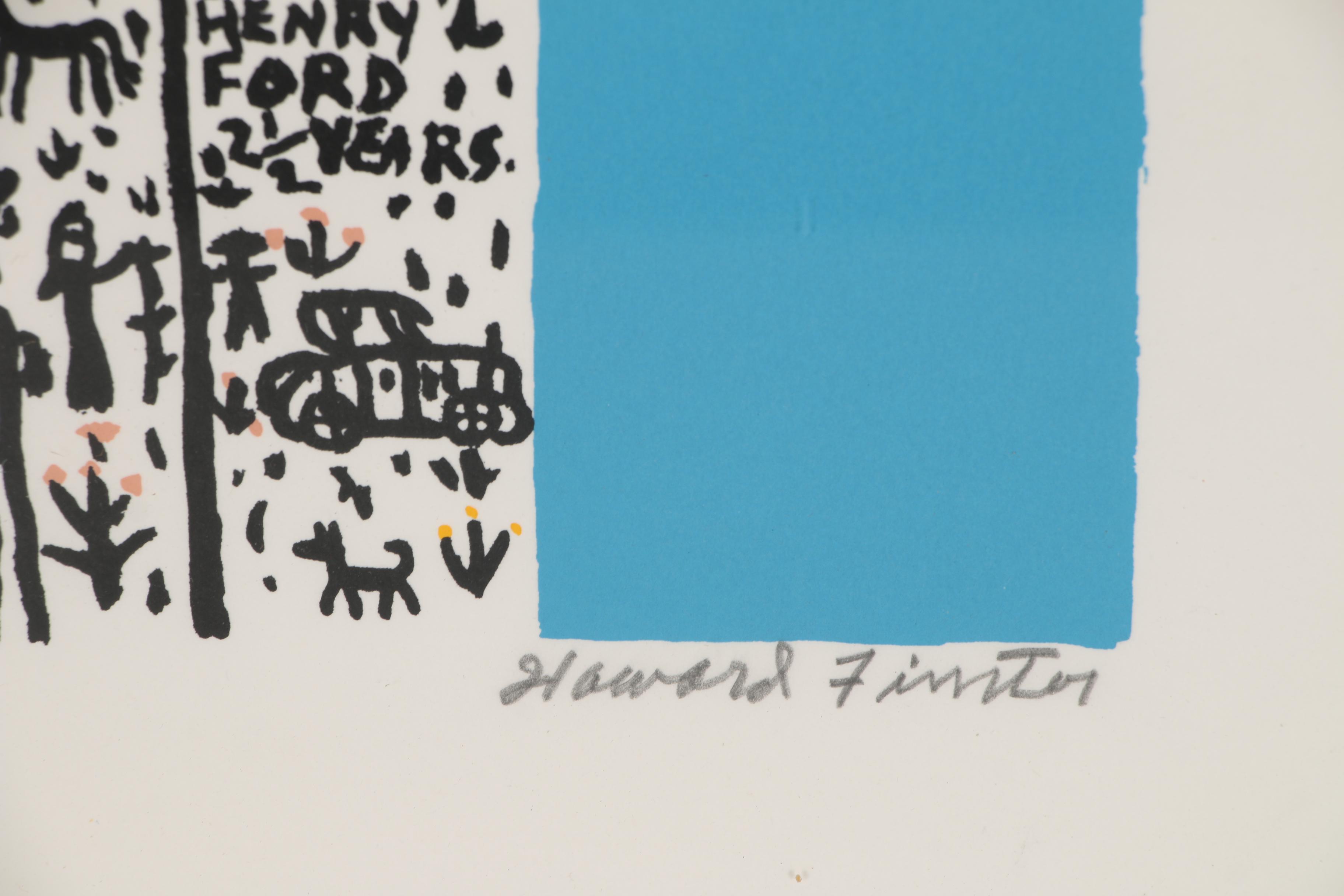 Howard Finster Lithograph "Henry Ford"