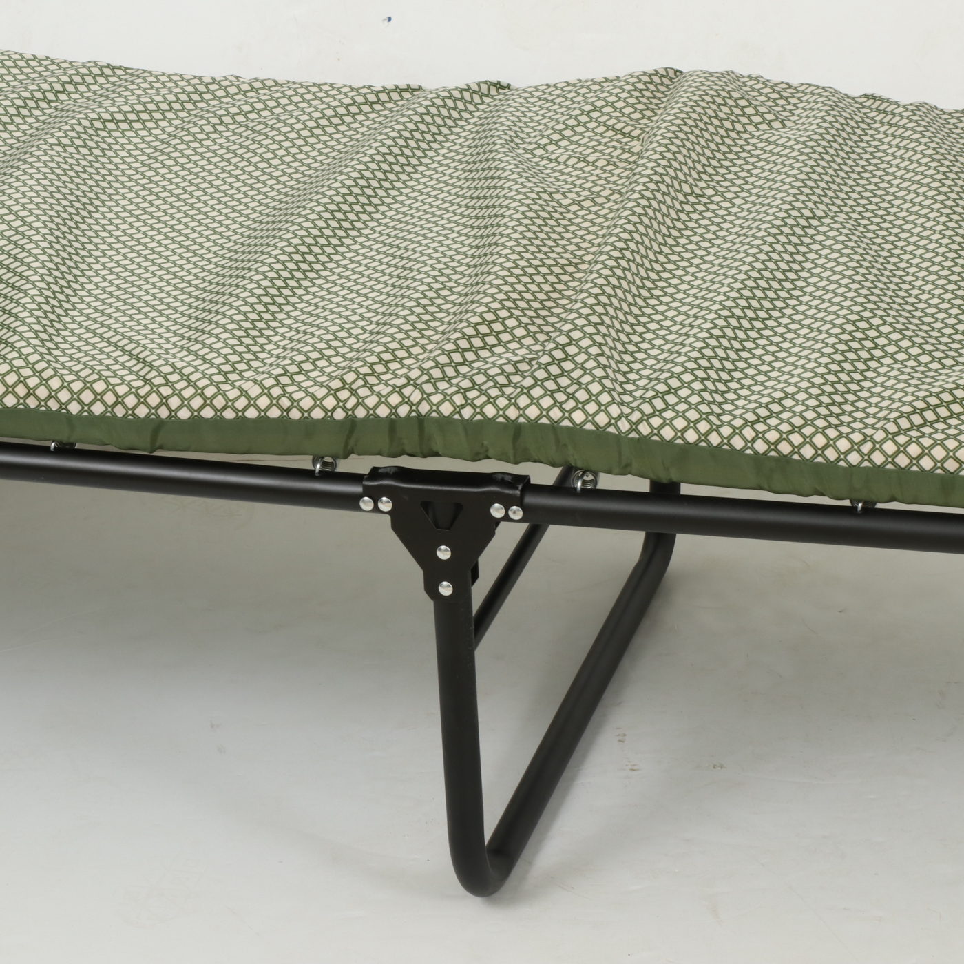 Coleman "Ridgeline III" Spring-Mounted Steel Folding Cot with Mattress