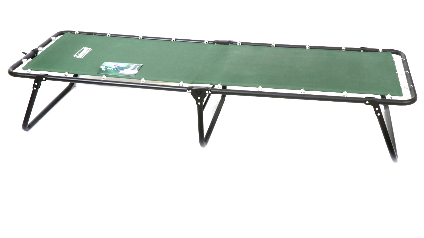 Coleman "Ridgeline III" Spring-Mounted Steel Folding Cot with Mattress