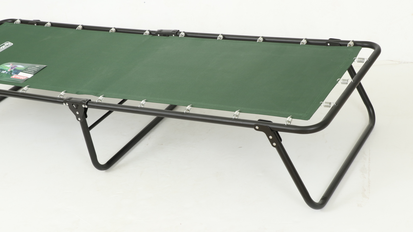 Coleman "Ridgeline III" Spring-Mounted Steel Folding Cot with Mattress