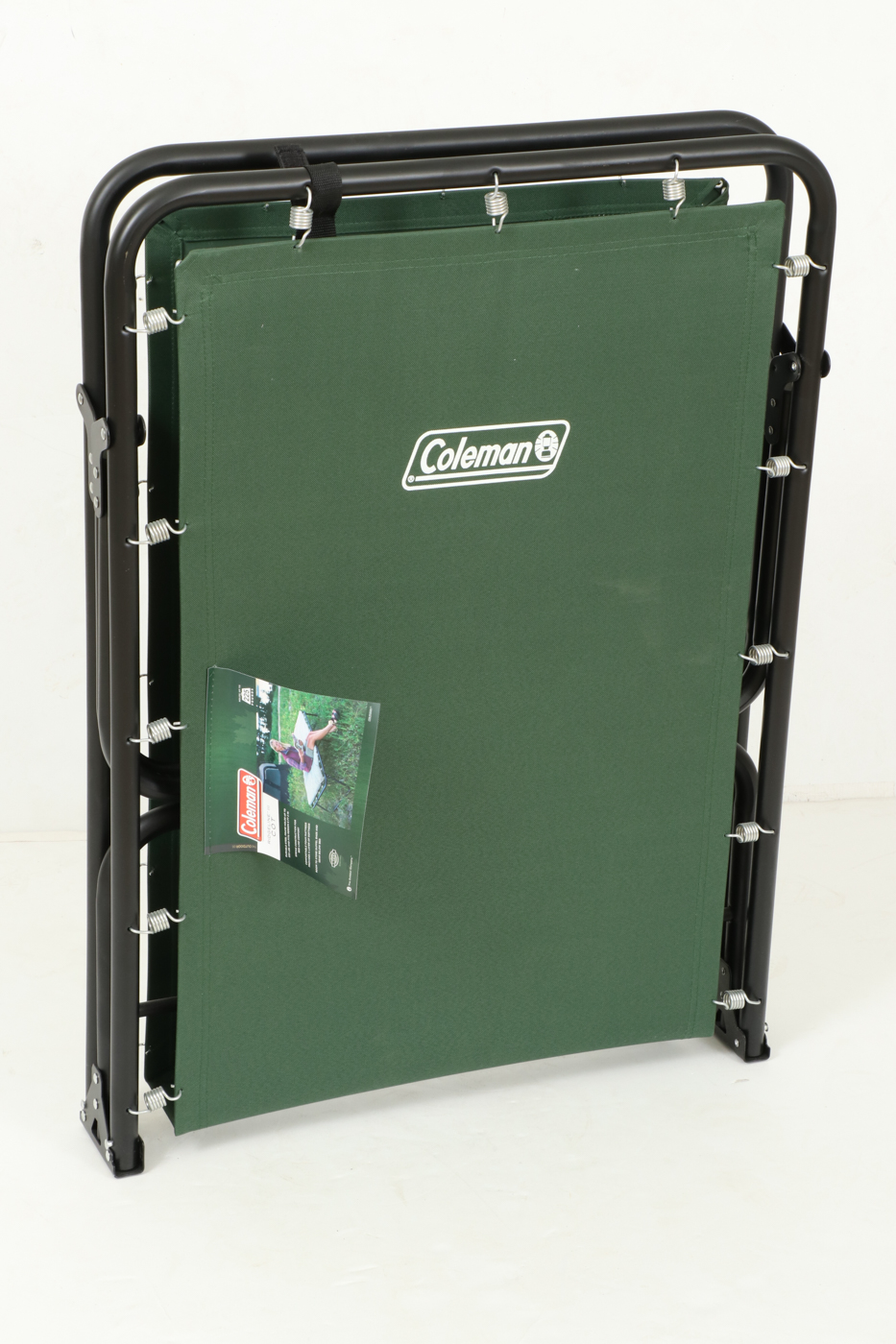 Coleman "Ridgeline III" Spring-Mounted Steel Folding Cot with Mattress