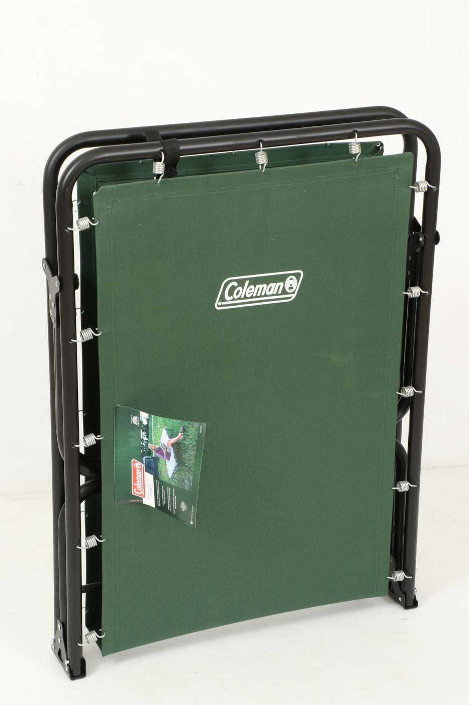 Coleman "Ridgeline III" Spring-Mounted Steel Folding Cot with Mattress
