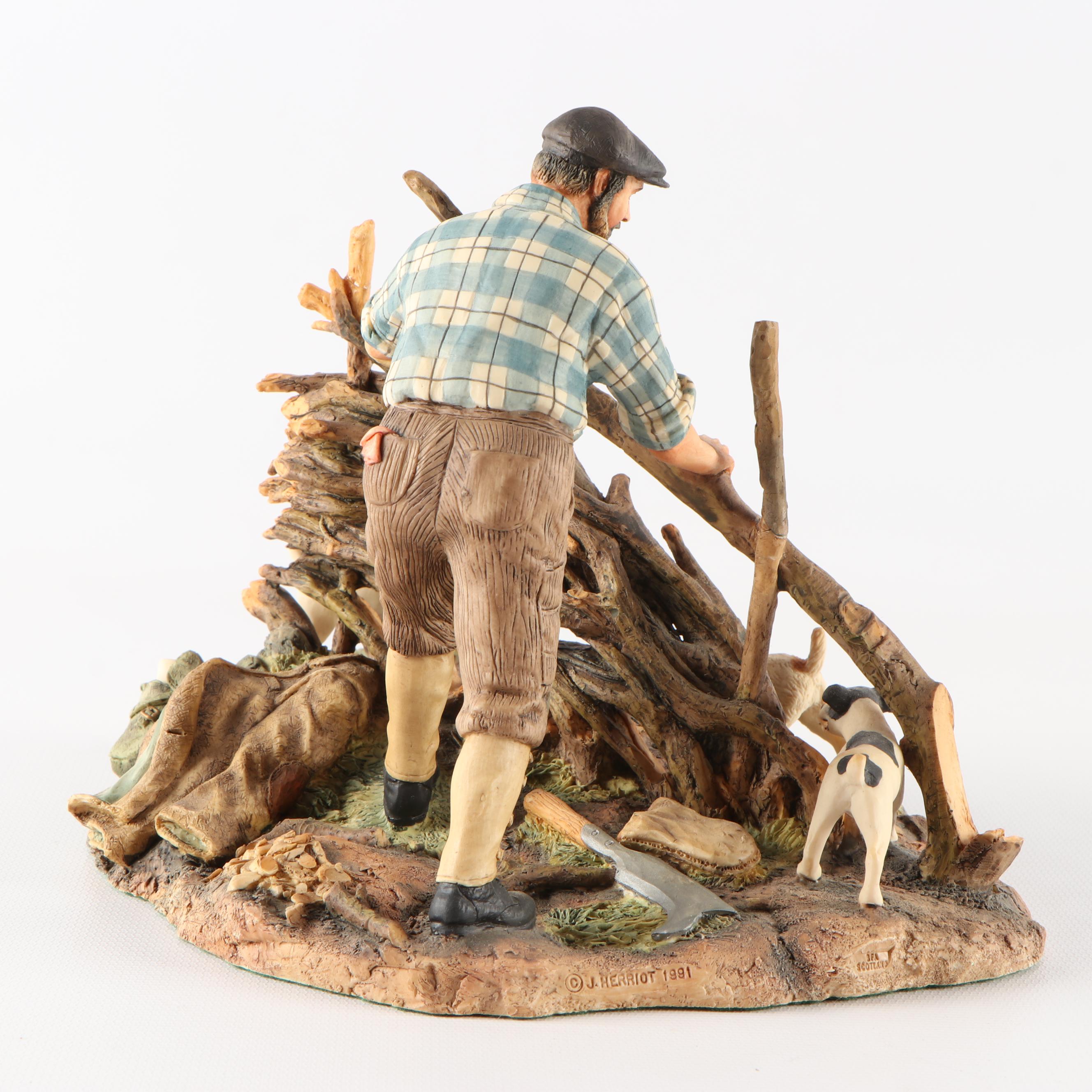 Scottish Border Fine Arts James Herriot Resin Figurine, Late 20th Century