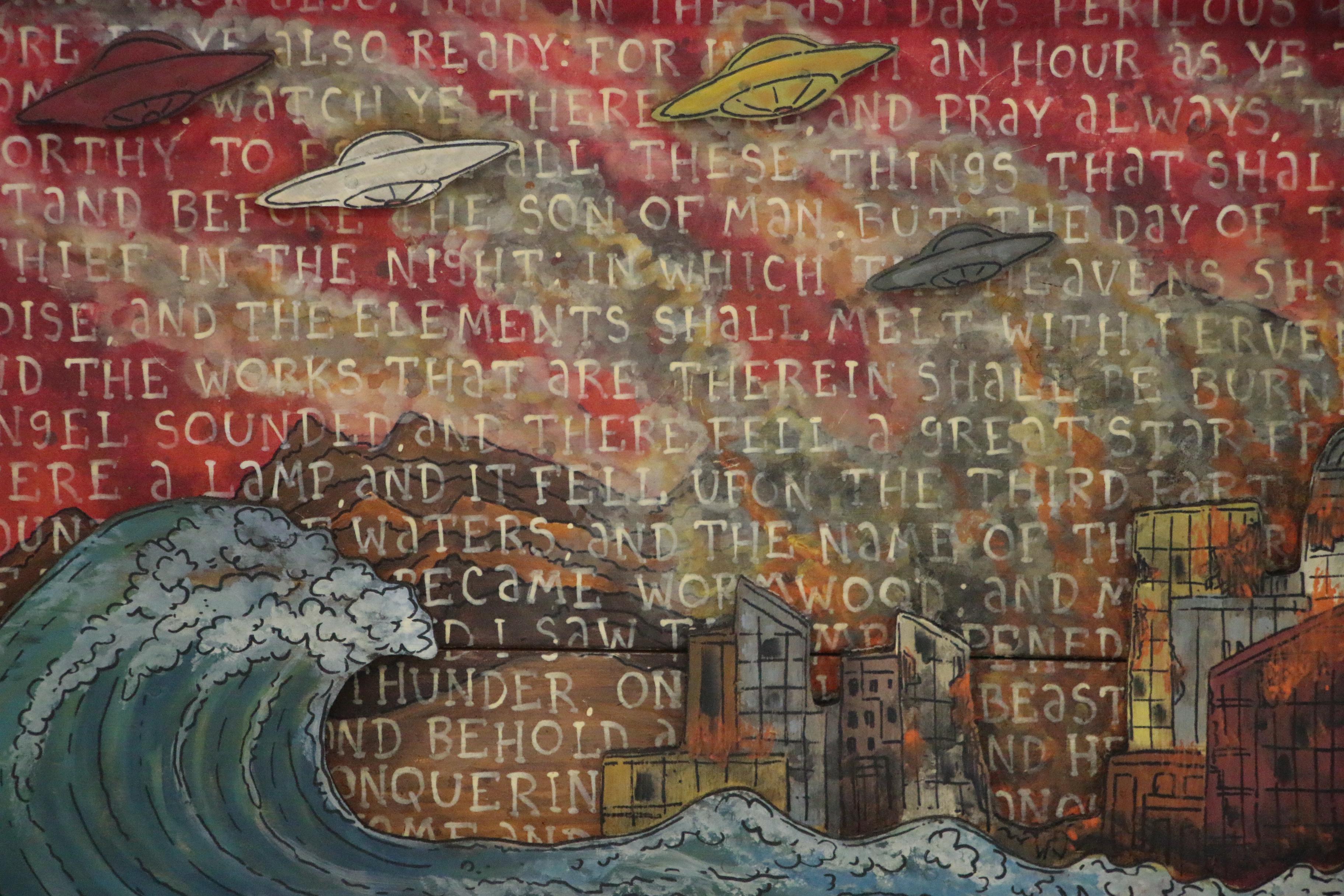 Eric Cunningham Folk Art Composition “In the Last Days"