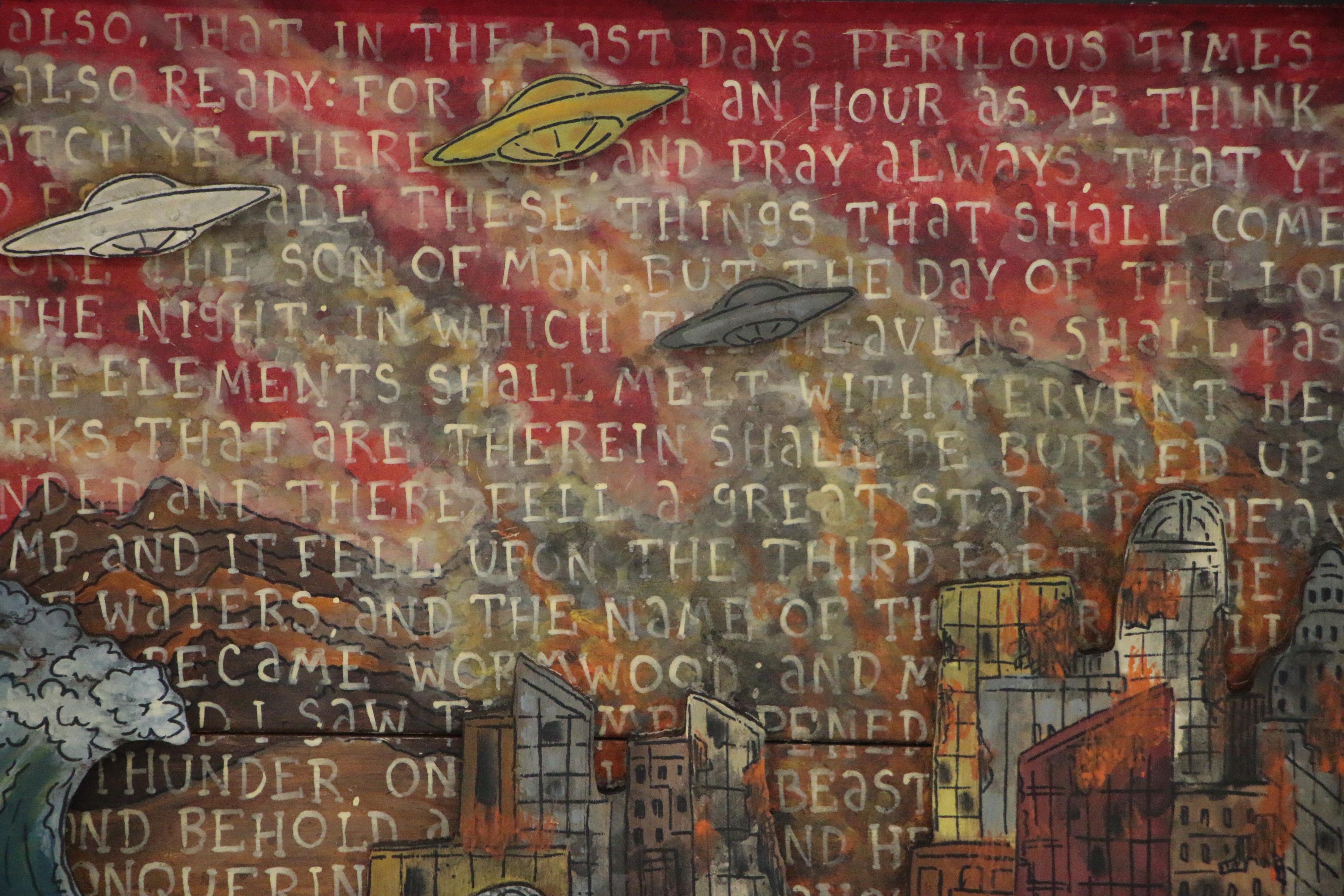 Eric Cunningham Folk Art Composition “In the Last Days"