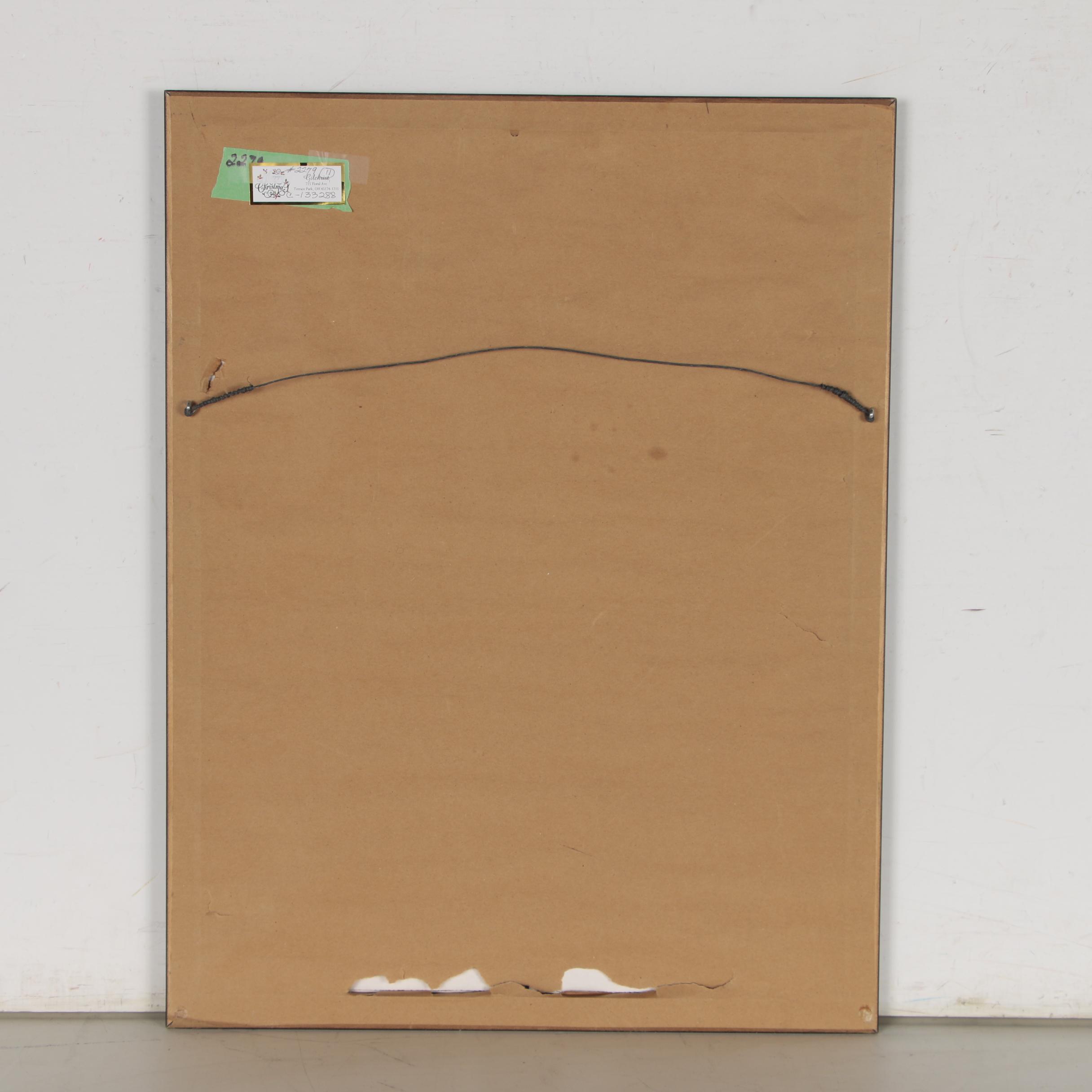 Secretariat Gouache Painting on Racing Form, circa 1973