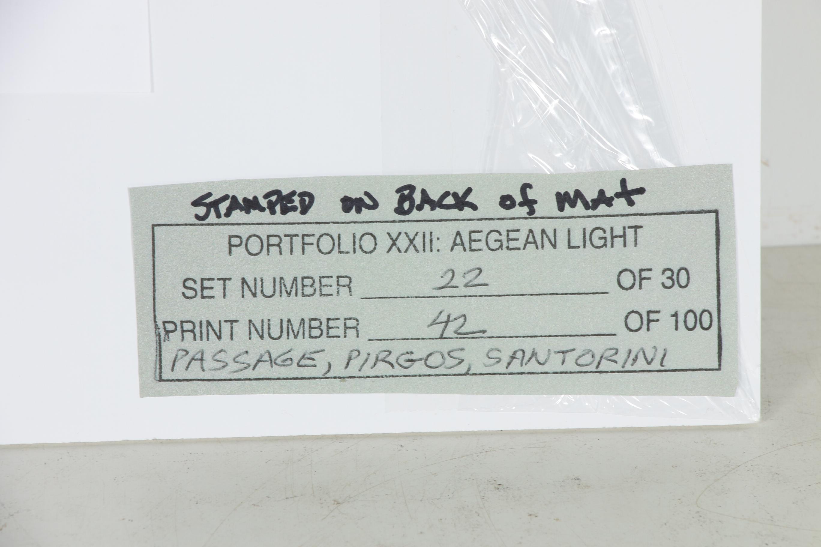 Howard Bond Silver Gelatin Photograph "Passage, Pirgos, Santorini", 2005