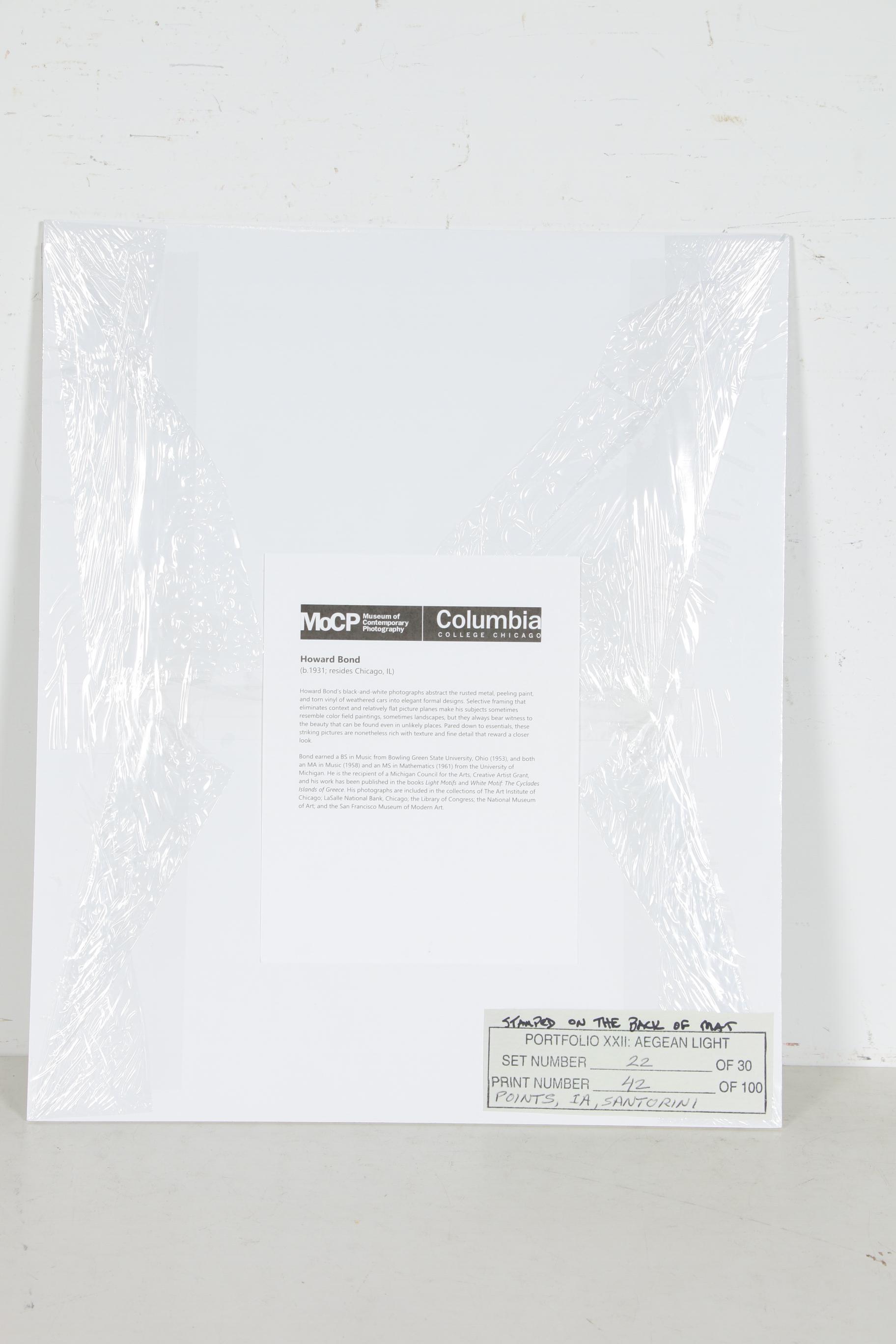 Howard Bond Silver Gelatin Photograph "Points, Ia, Santorini", 2005