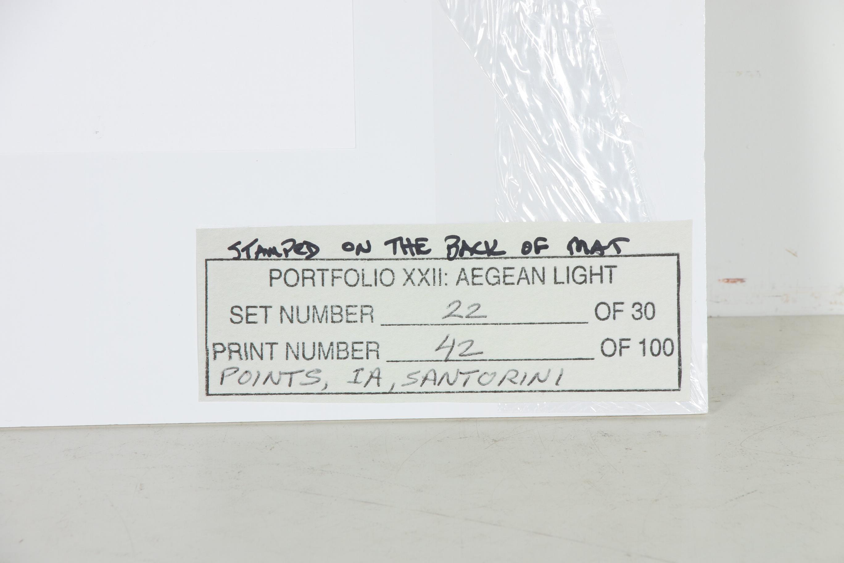 Howard Bond Silver Gelatin Photograph "Points, Ia, Santorini", 2005