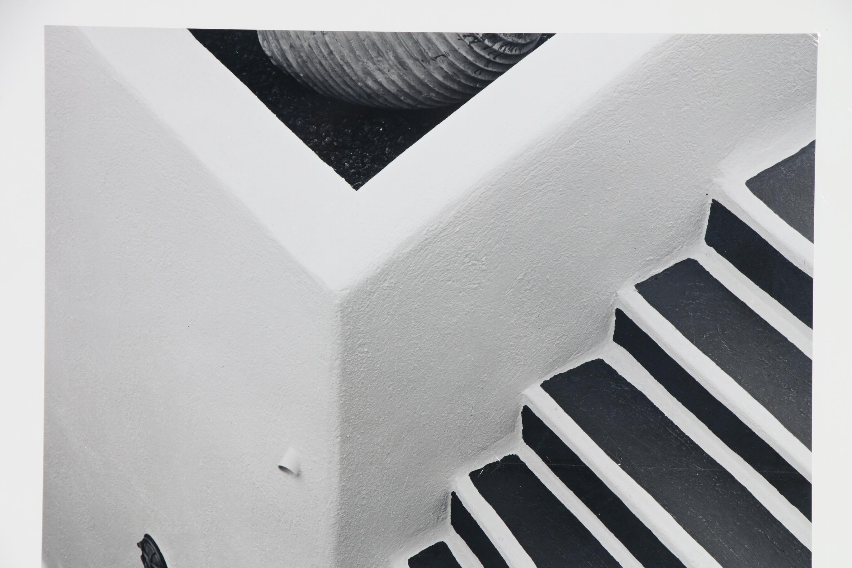 Howard Bond Silver Gelatin Photograph "Pot & Steps, Fira, Santorini", 2005