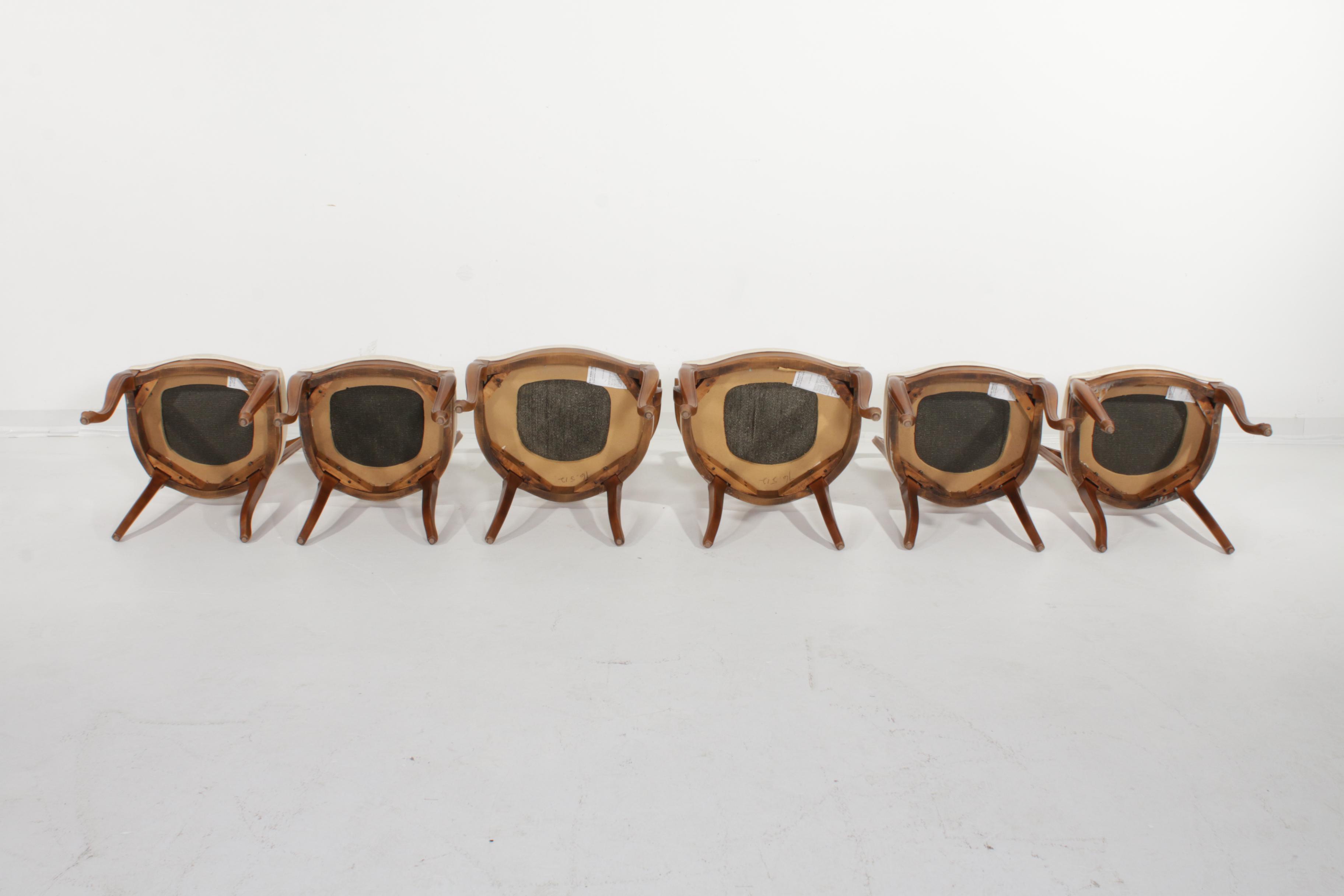 Century Furniture French Provincial Style Cherry "Chardeau" Dining Table, Chairs