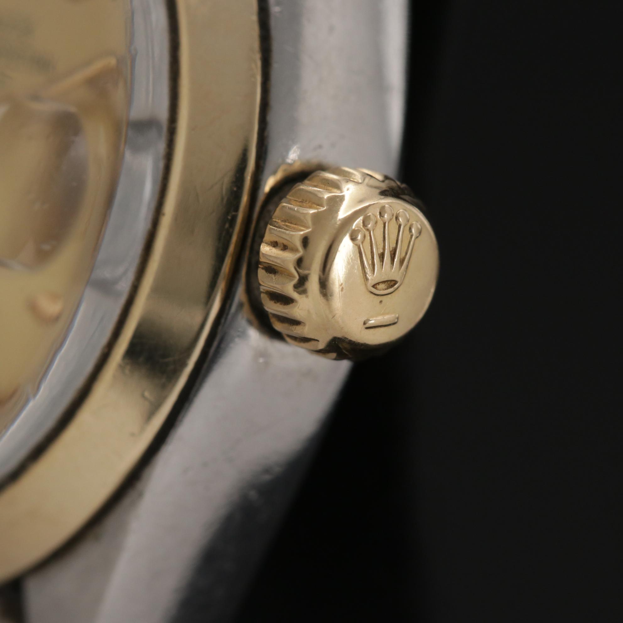 1961 Rolex Oyster Perpetual Date 14K Gold and Stainless Steel Watch