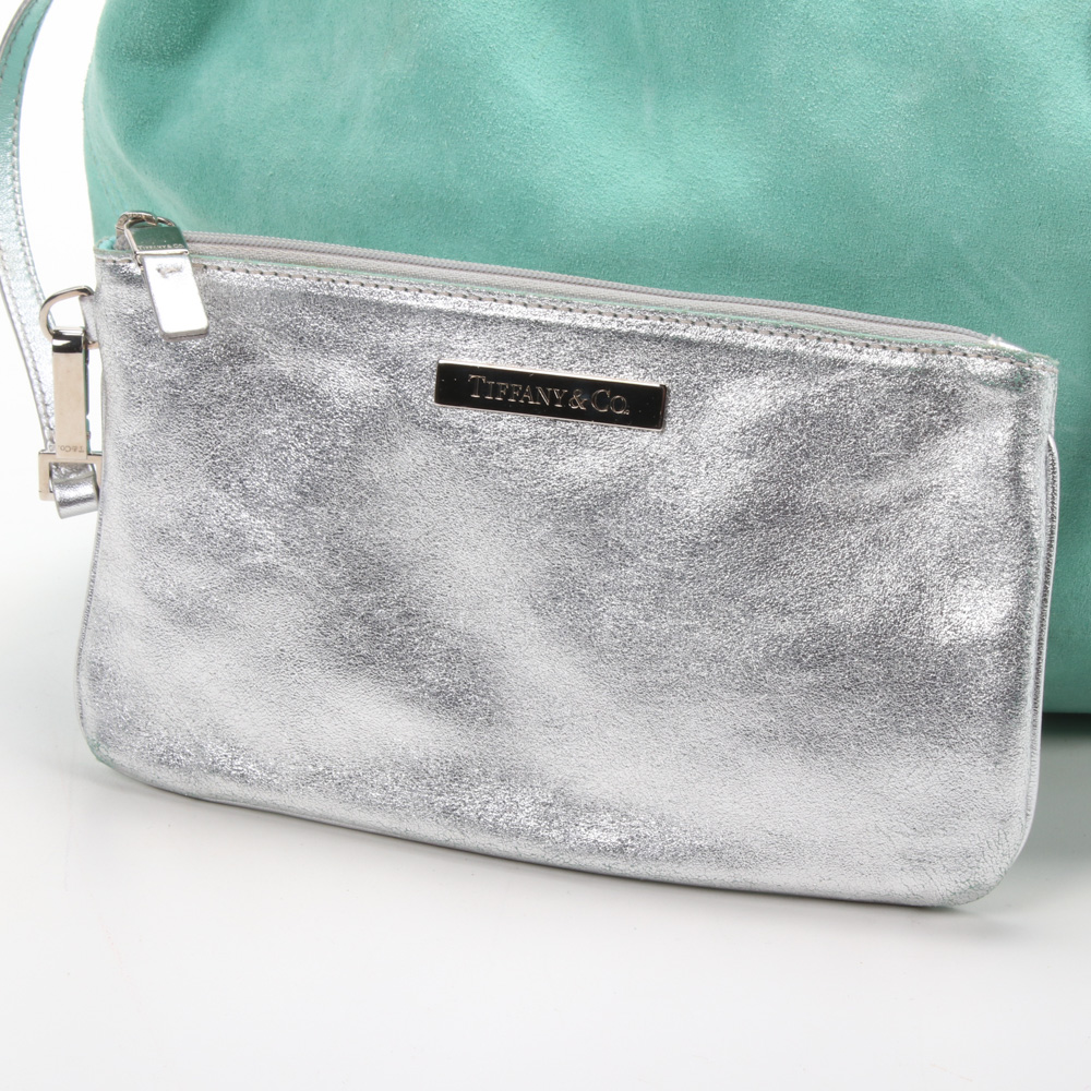 Tiffany & Co. Reversible Metallic Leather Tote Bag and Pouch
