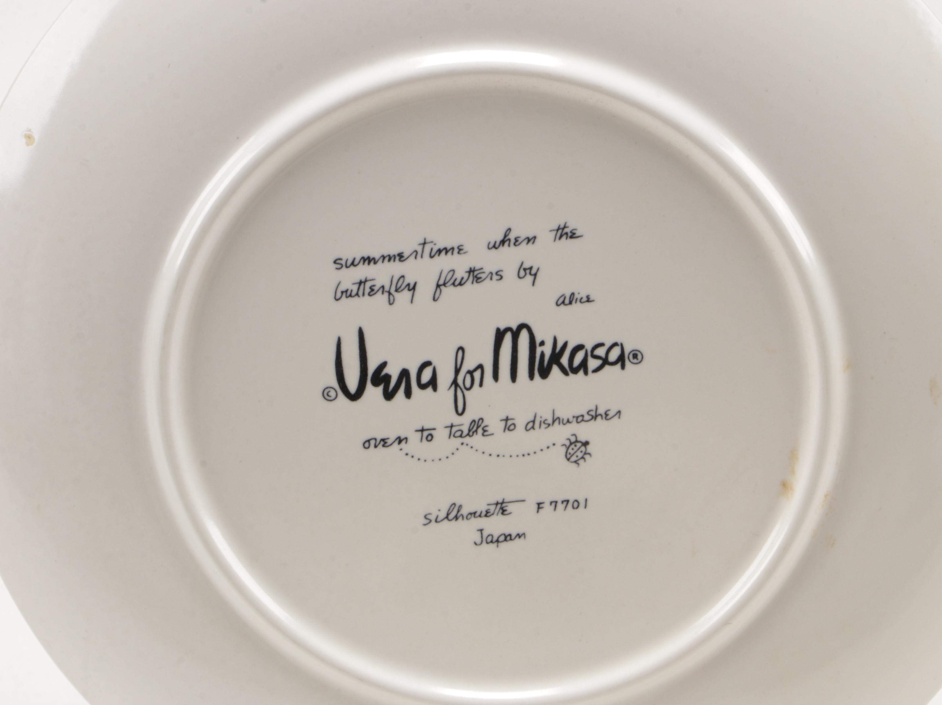 Vera for Mikasa "Silhouette" and "Black Pepper" Dinnerware, 1970