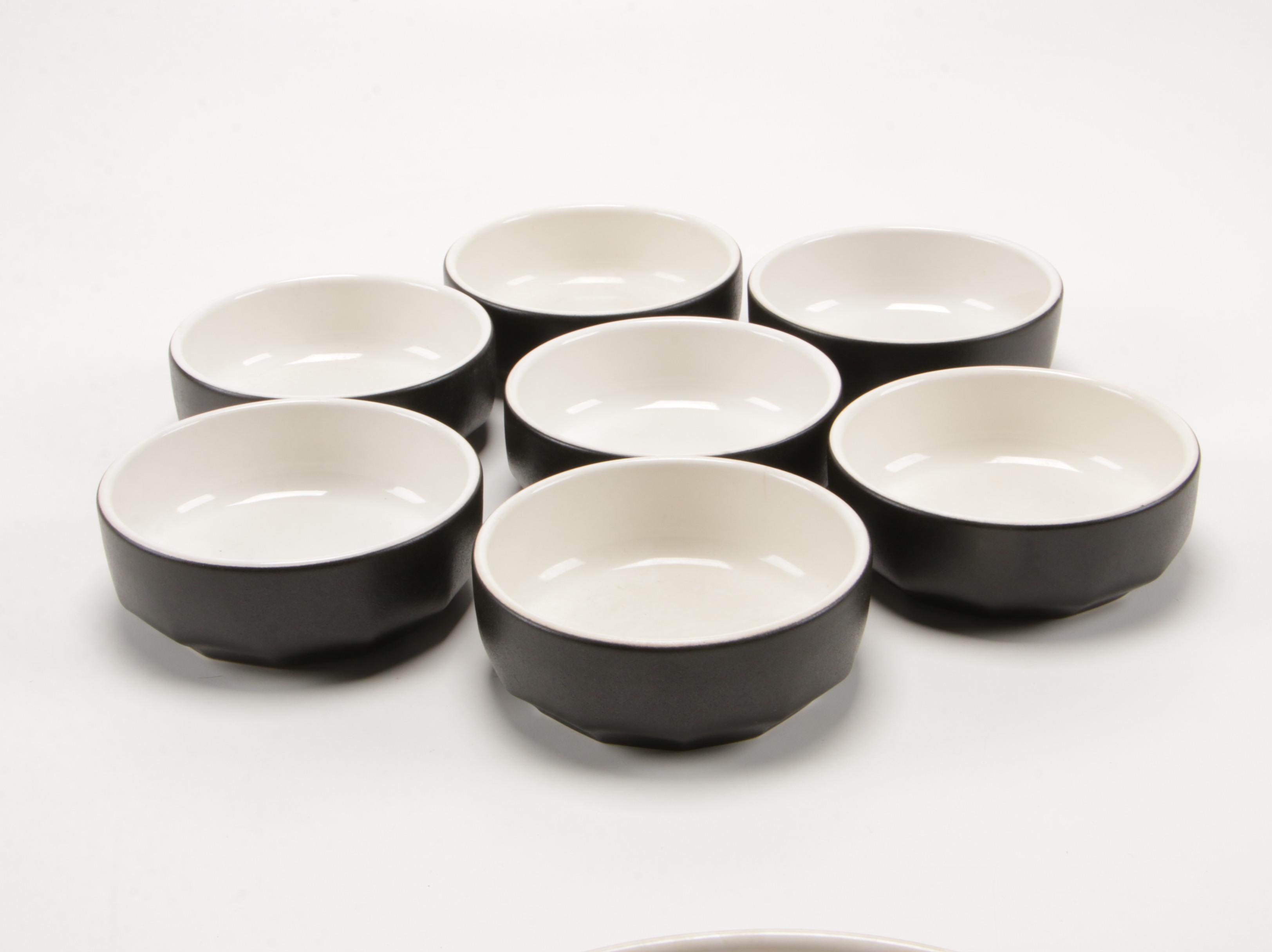 Vera for Mikasa "Silhouette" and "Black Pepper" Dinnerware, 1970