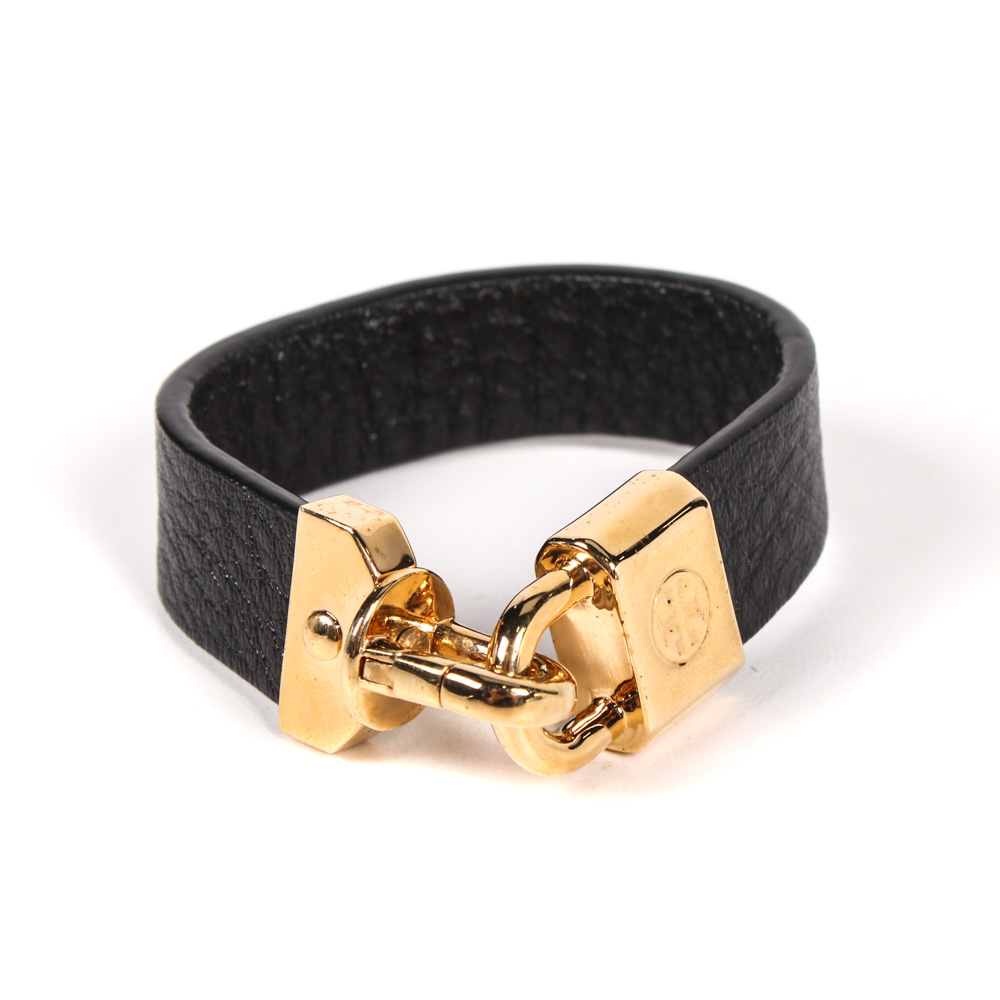 Tory Burch Leather Lock Bracelet