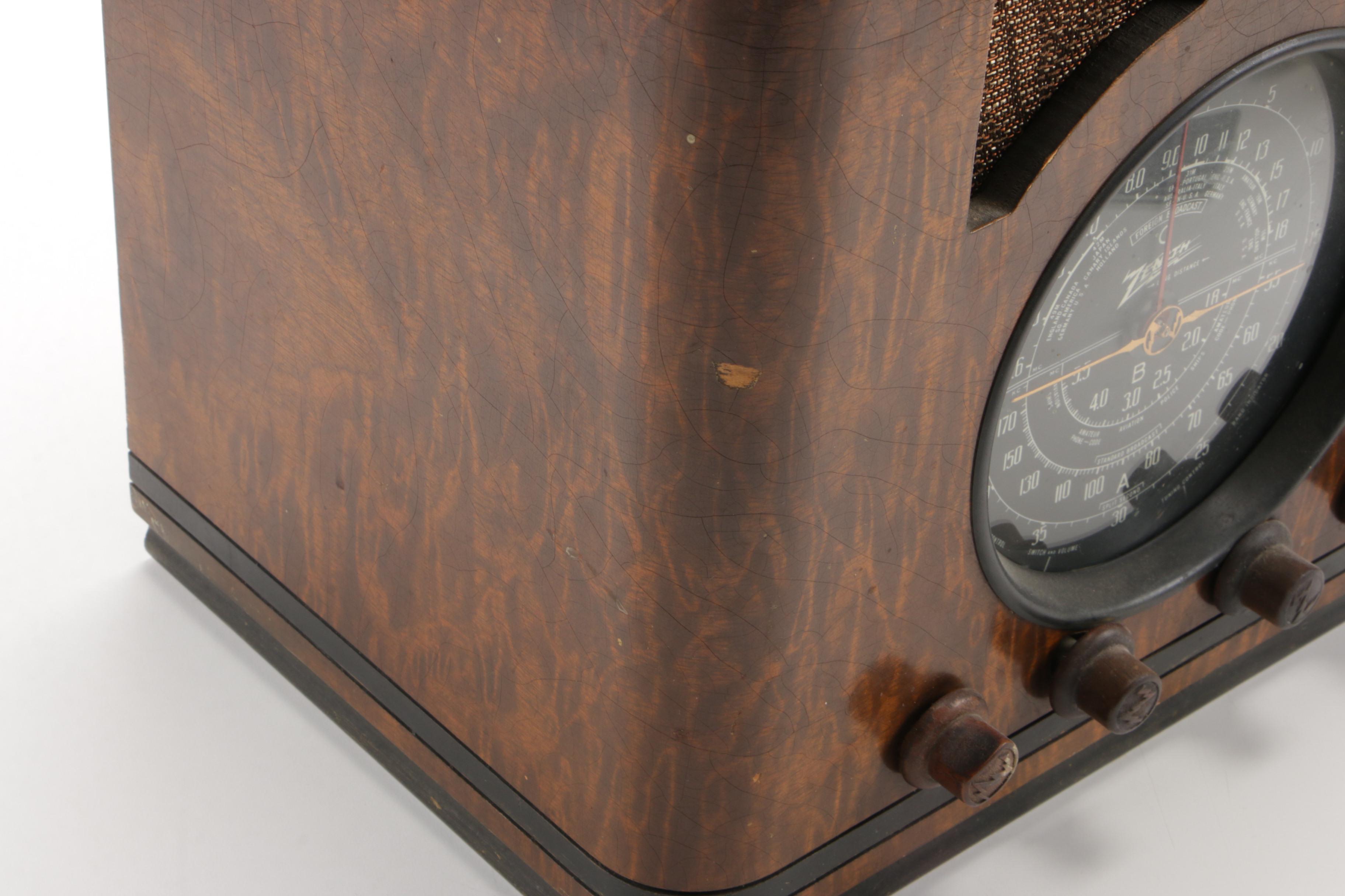 Zenith Foreign Broadcast and Long Distance Tube Radio, 1930s-1940s