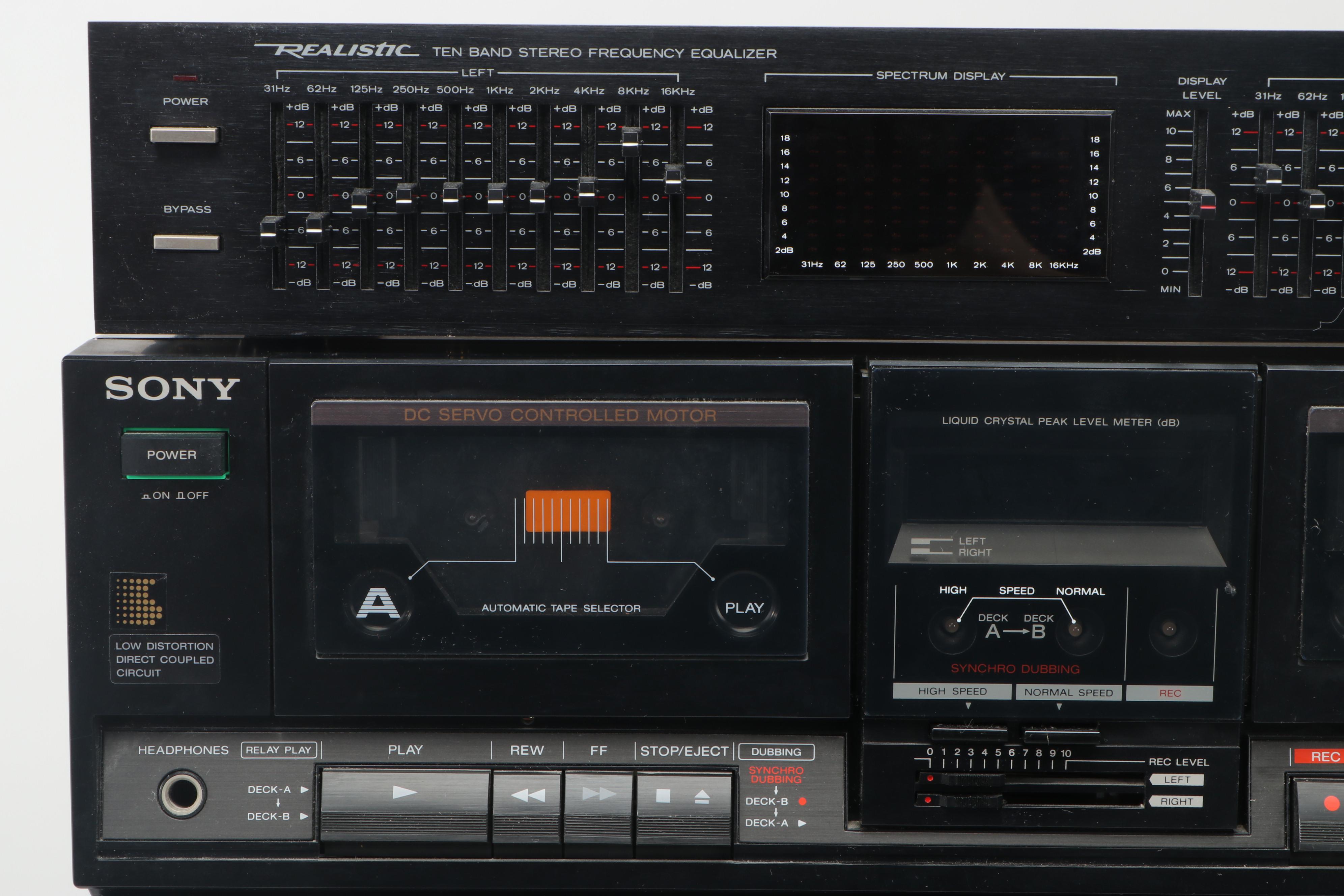 Sony FM Stereo/FM-AM Receiver Model "STR-AV550" with Realistic Equalizer