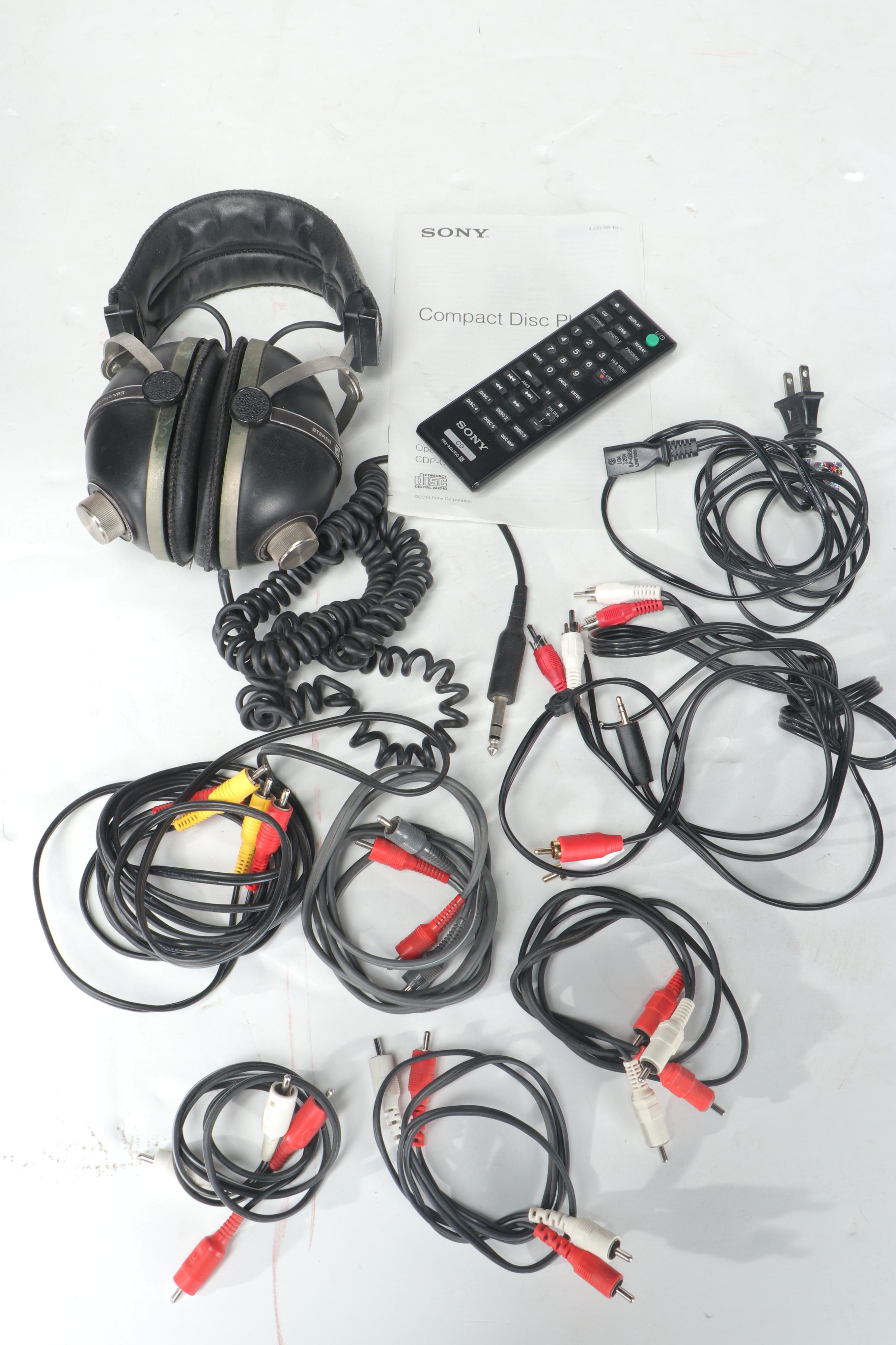 Sony FM Stereo/FM-AM Receiver Model "STR-AV550" with Realistic Equalizer