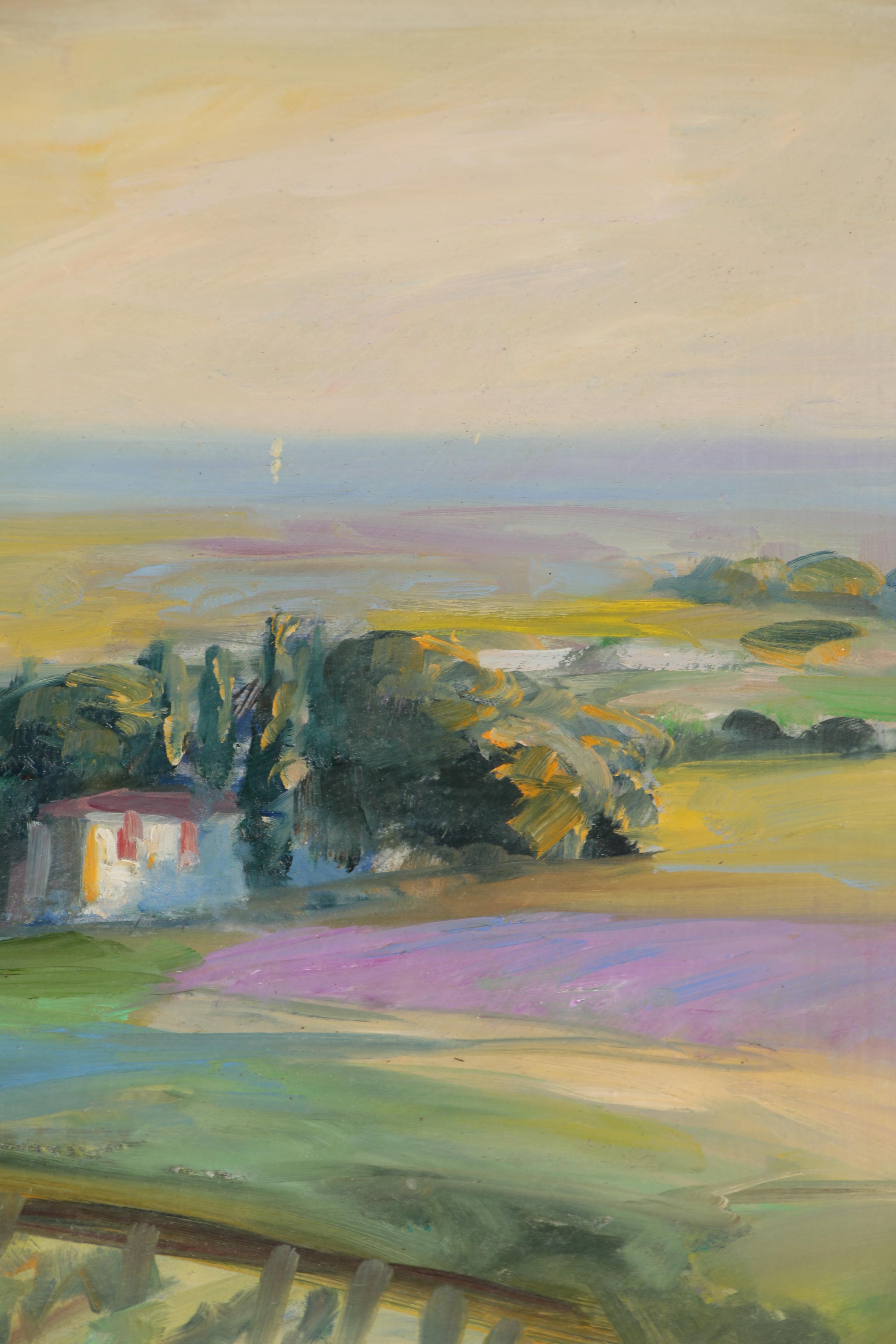 Nino Pippa Oil Painting "Tuscany - Sailing to the Mouth of the Arno"