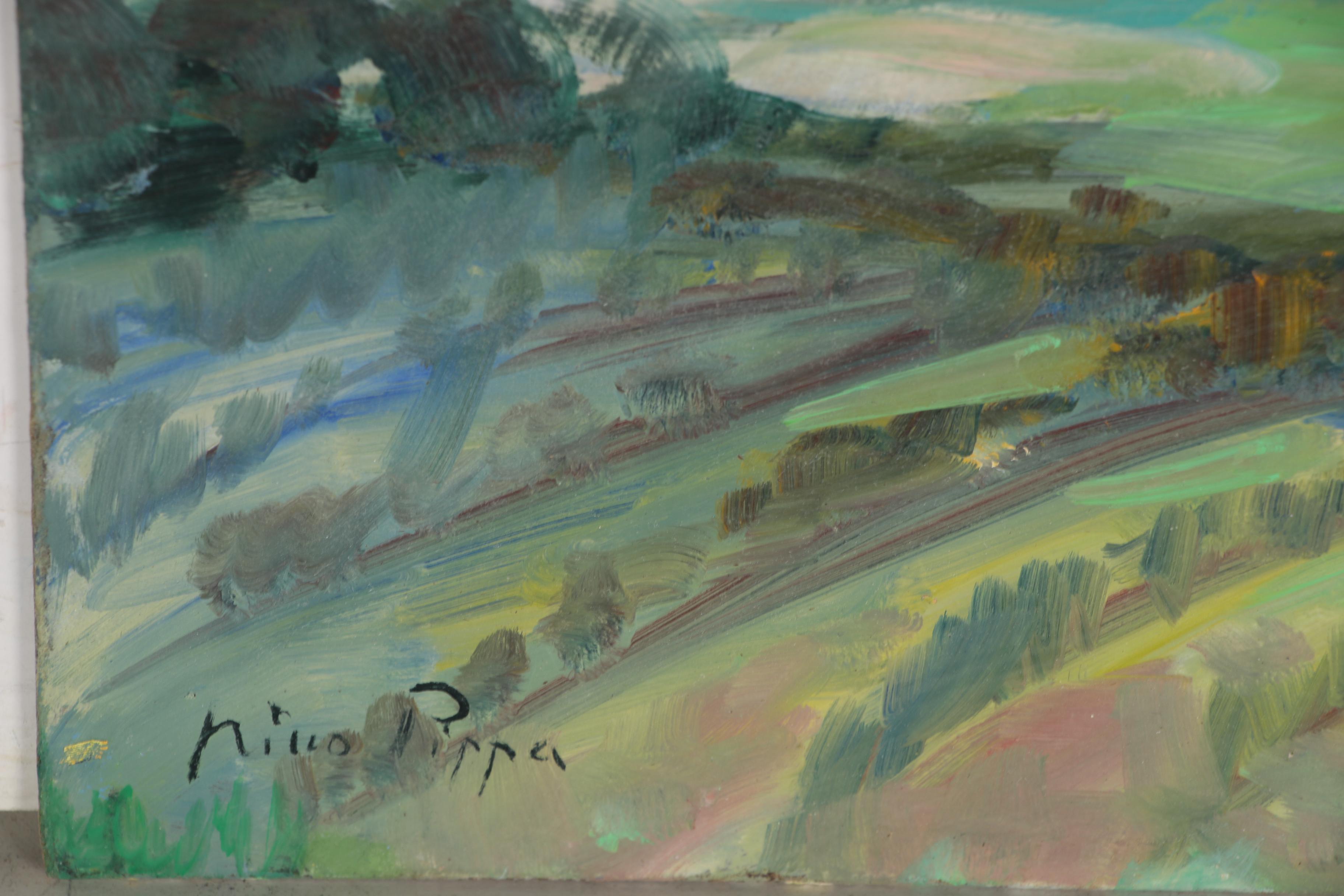 Nino Pippa Oil Painting "Tuscany - Sailing to the Mouth of the Arno"