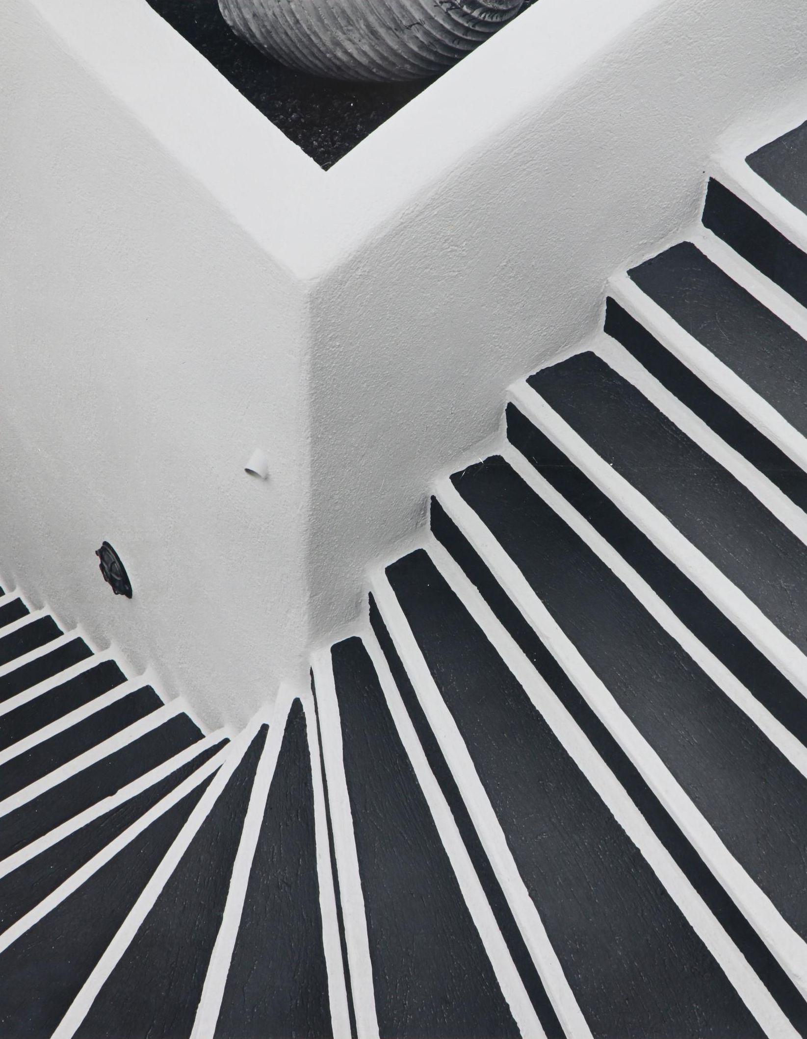 Howard Bond Silver Gelatin Photograph "Pot & Steps, Fira, Santorini", 2005