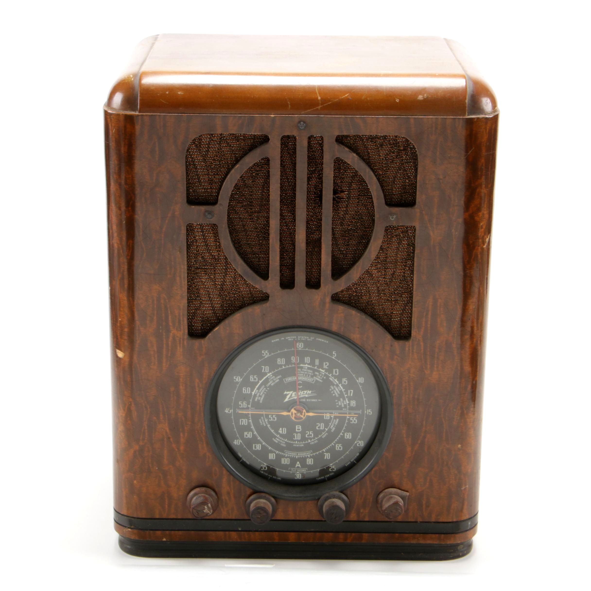 Zenith Foreign Broadcast and Long Distance Tube Radio, 1930s-1940s