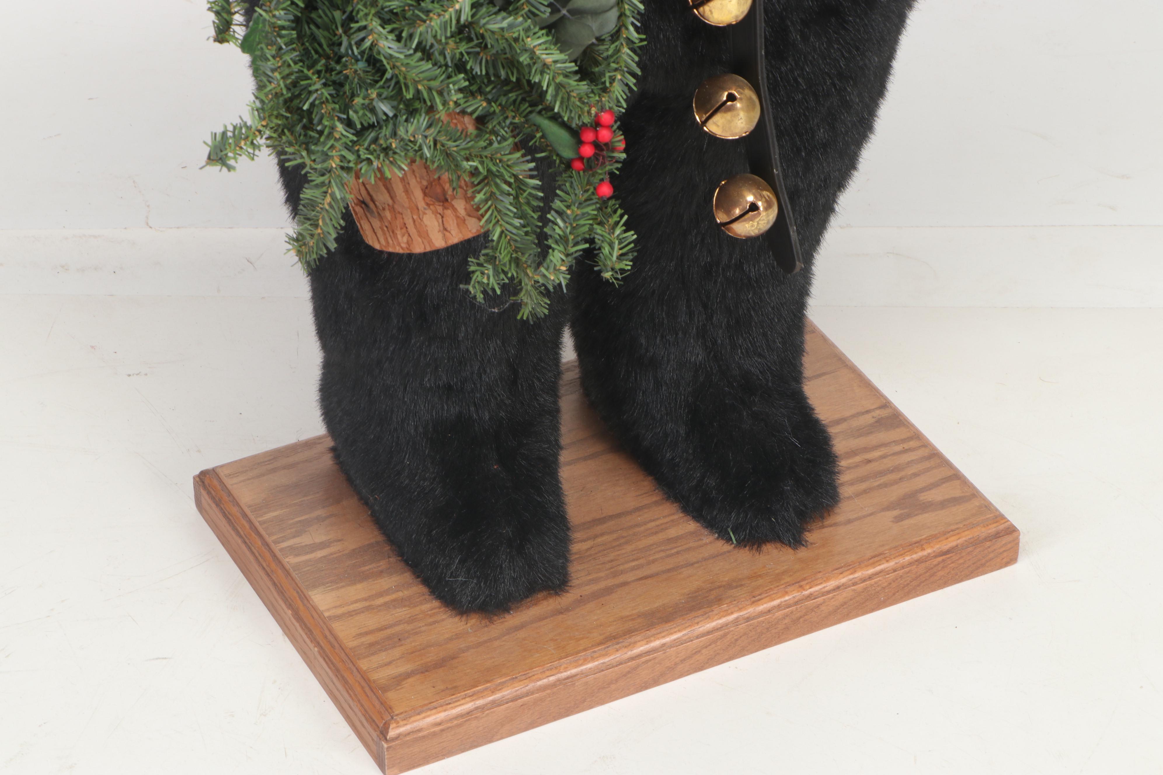 Ditz Standing Santa Bear Christmas Décor