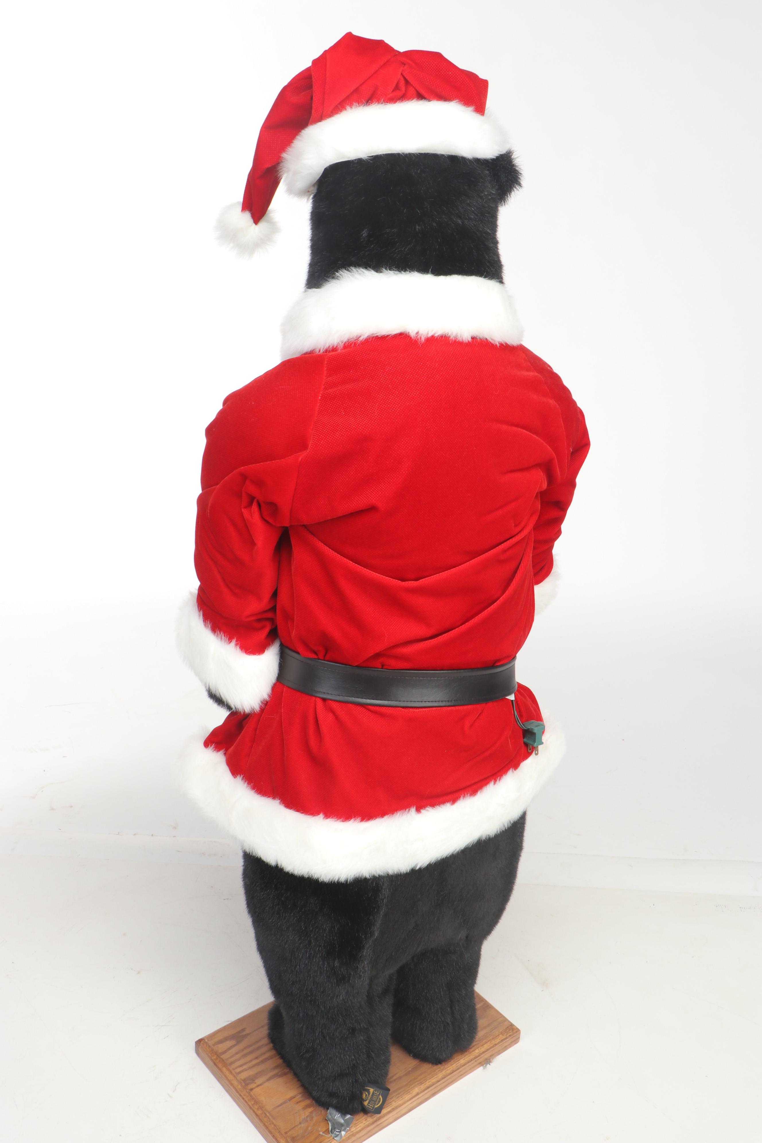 Ditz Standing Santa Bear Christmas Décor