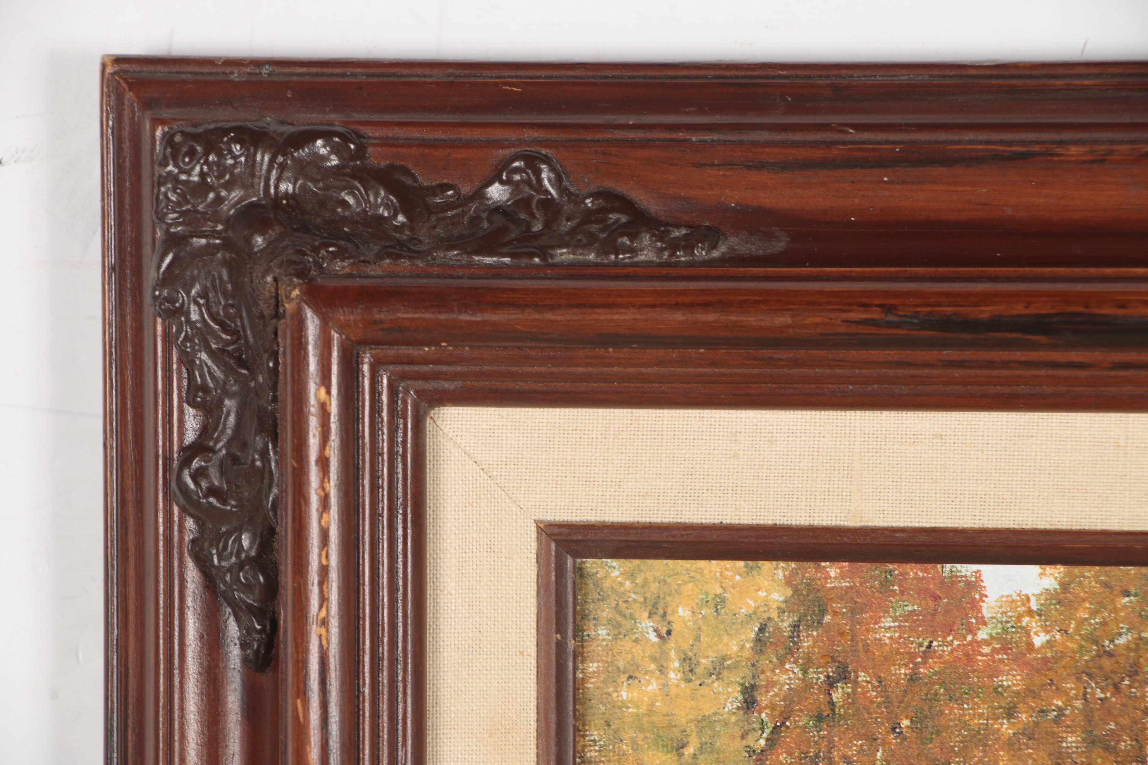 R. Henderson Oil Painting of Horse, 1989