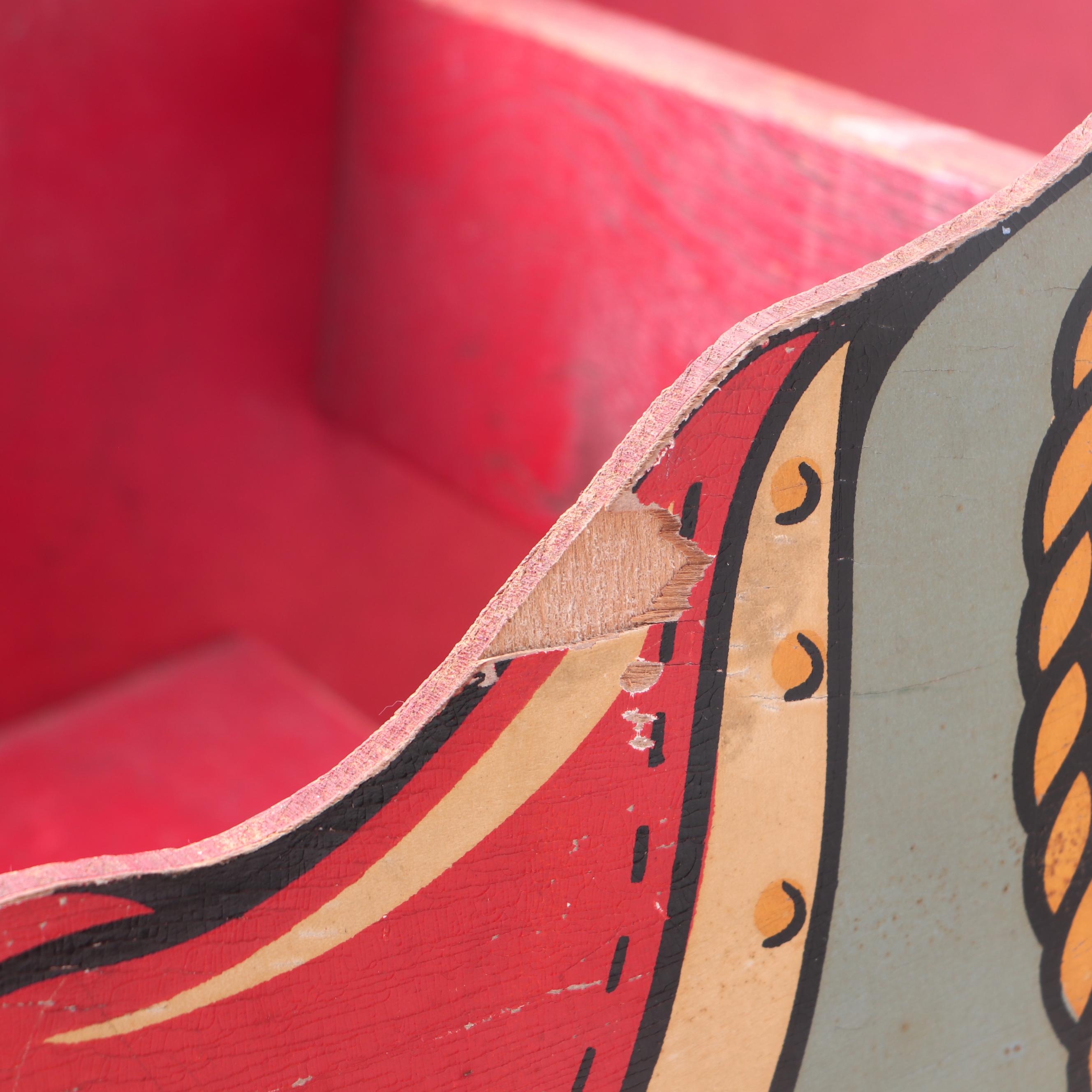 Child's Rocking Horse and Gong Bell Mfg. Baby Stroller, 1930s