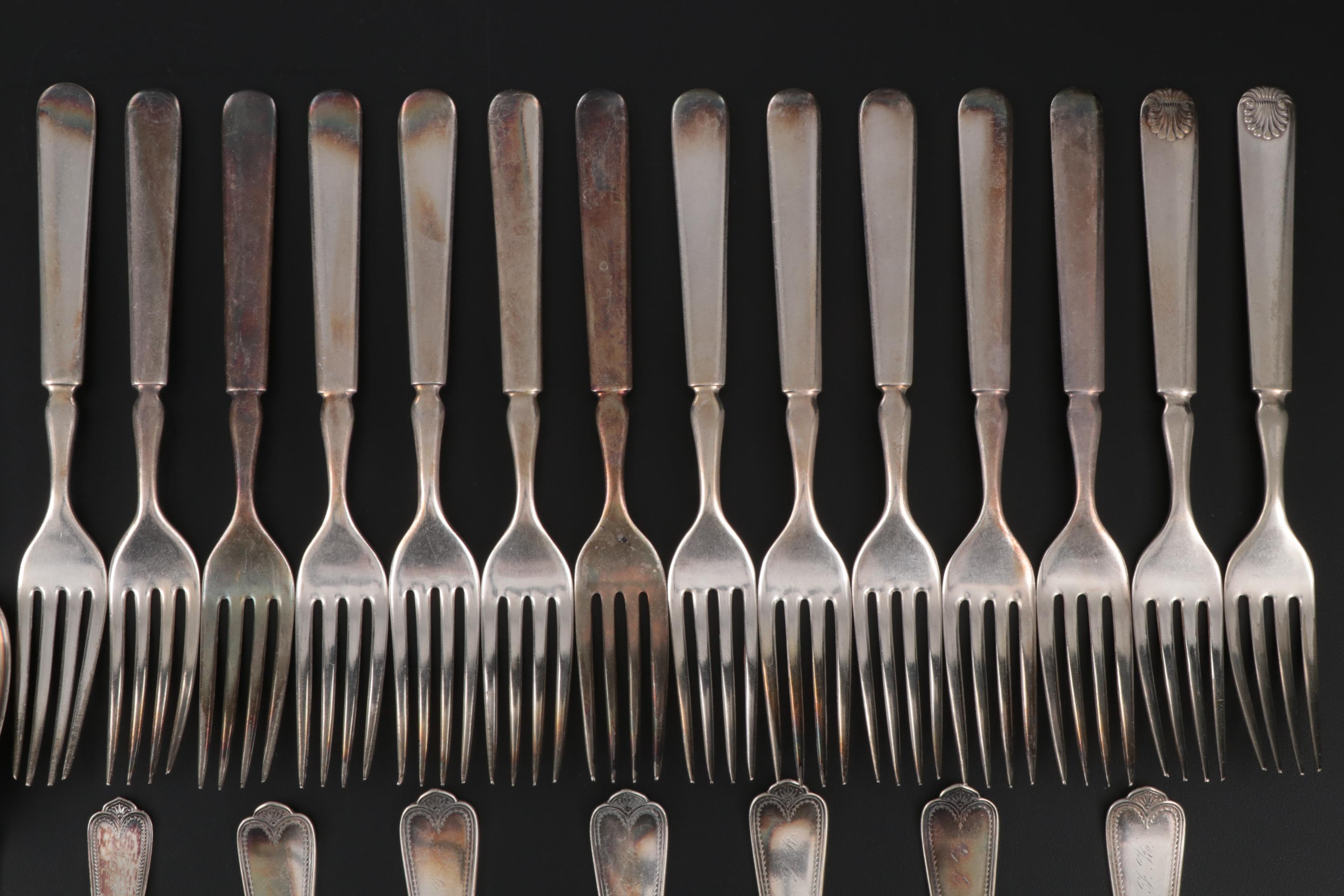 Rogers Bros, Meriden Britannia Co. and Other Silver Plate Flatware