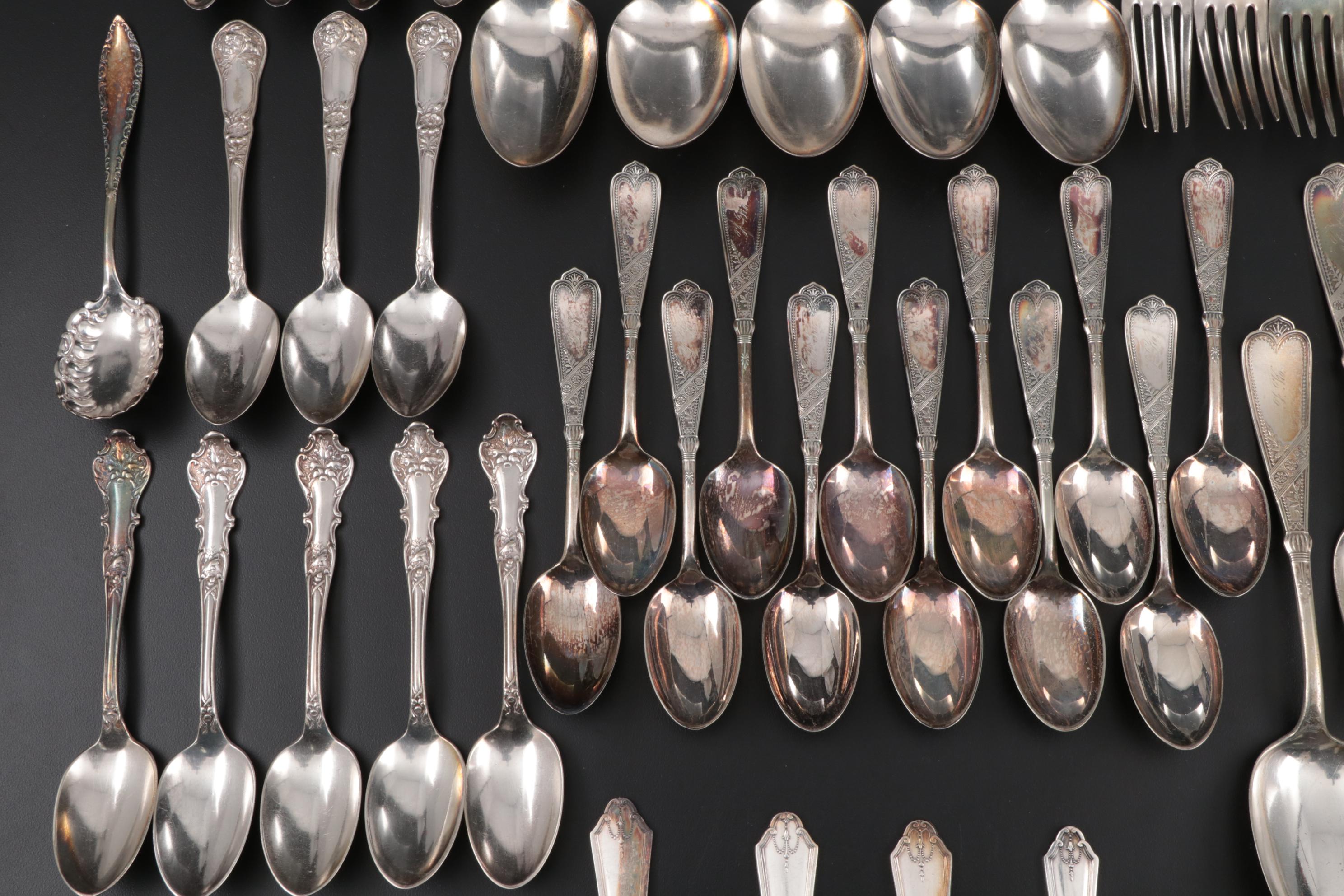 Rogers Bros, Meriden Britannia Co. and Other Silver Plate Flatware