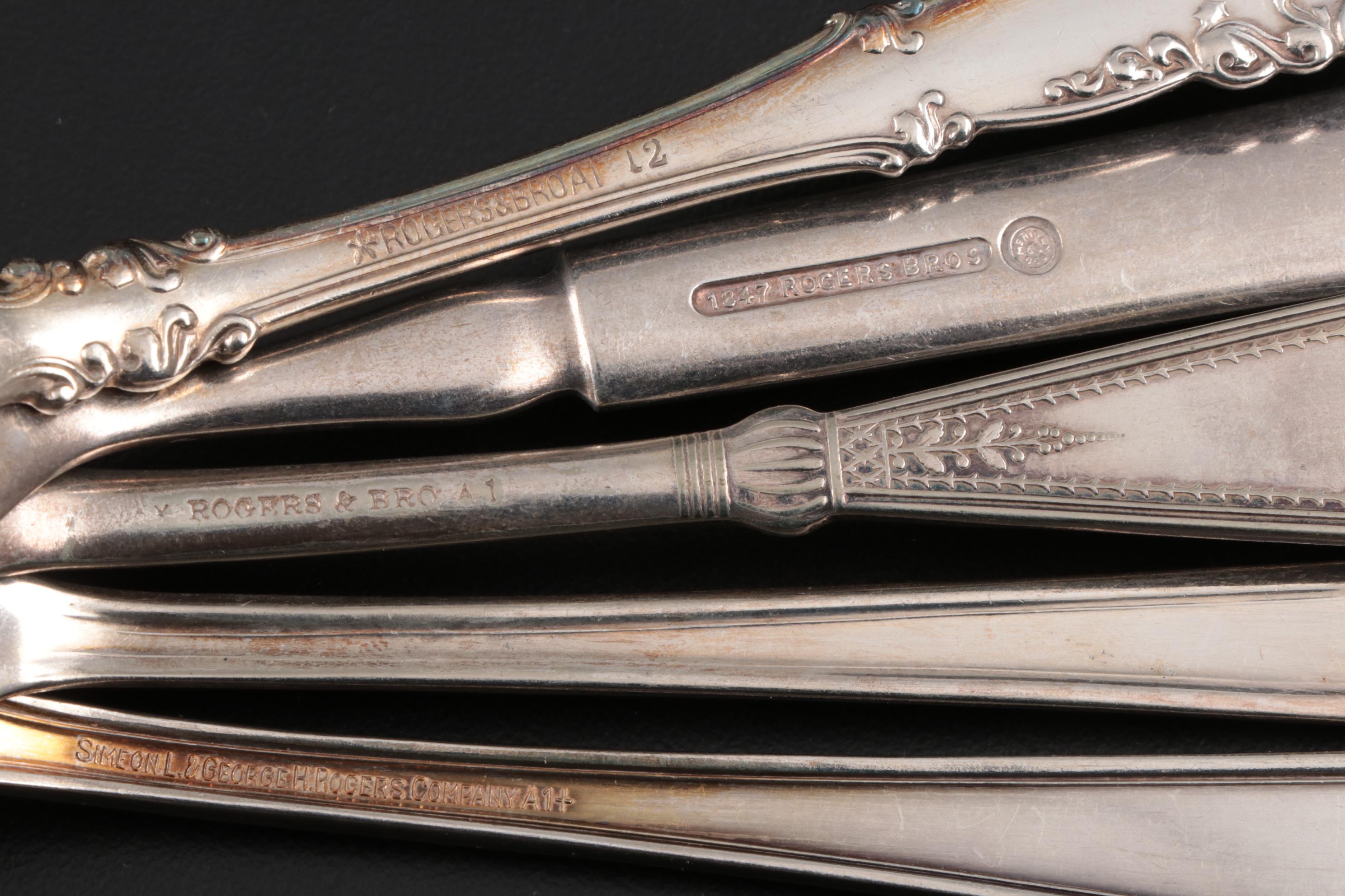 Rogers Bros, Meriden Britannia Co. and Other Silver Plate Flatware