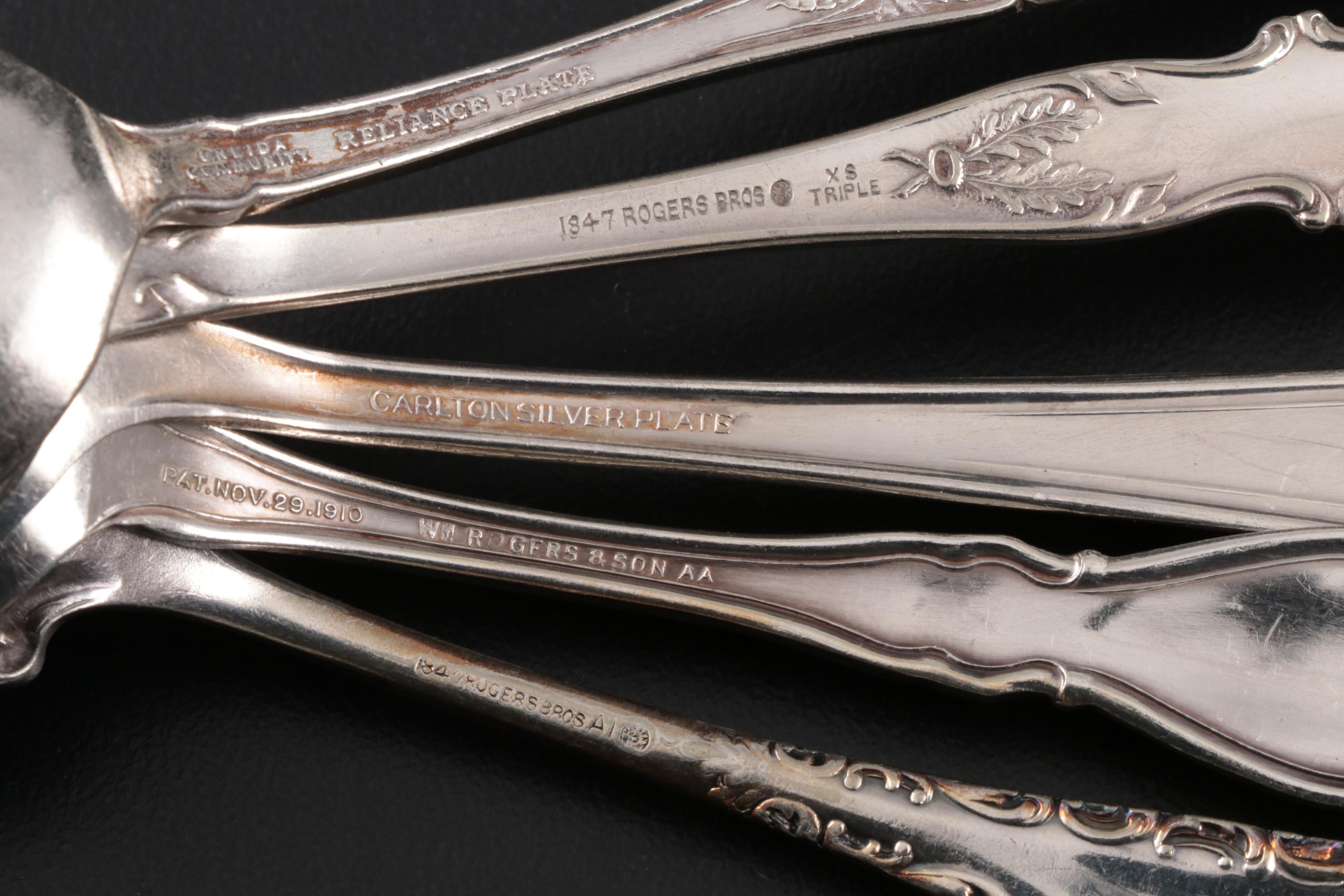 Rogers Bros, Meriden Britannia Co. and Other Silver Plate Flatware