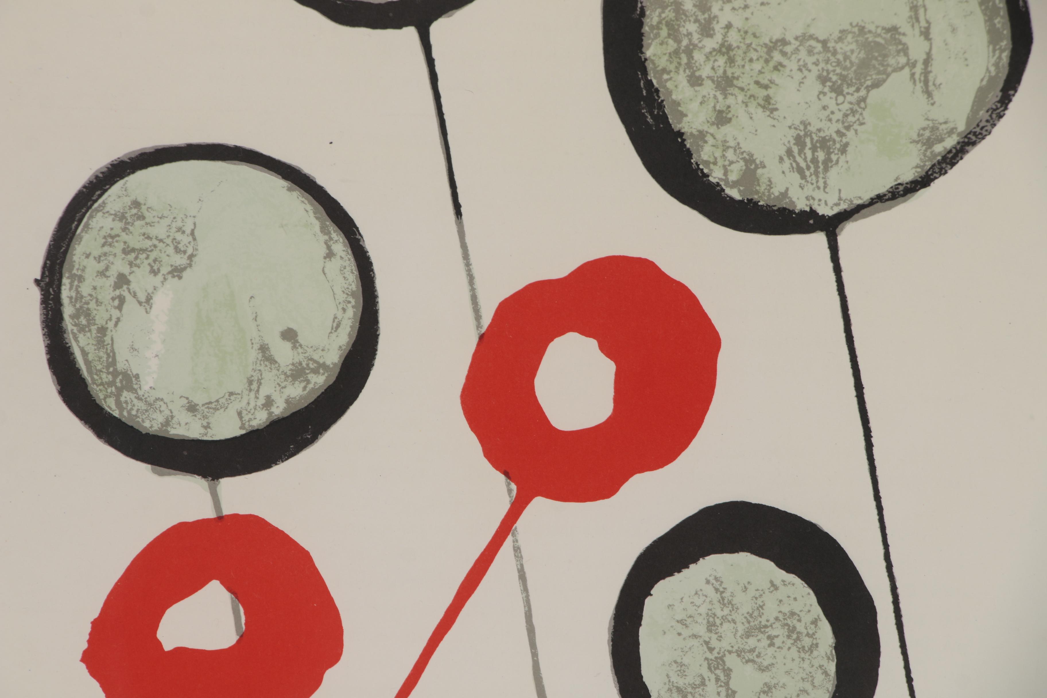 Alexander Calder Color Lithograph for "Derrière le Miroir", 1966