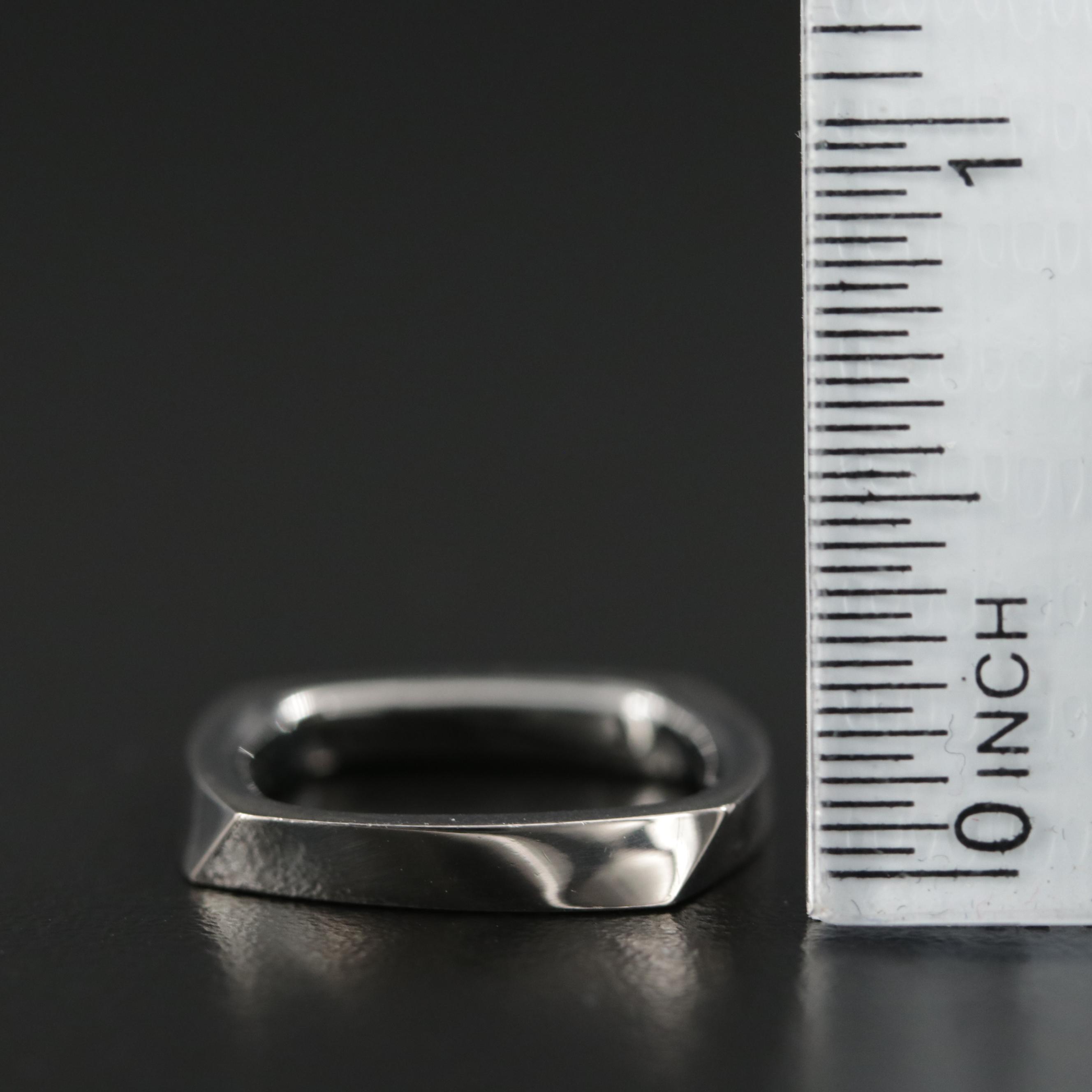 Frank Gehry for Tiffany & Co. 18K White Gold "Torque" Ring