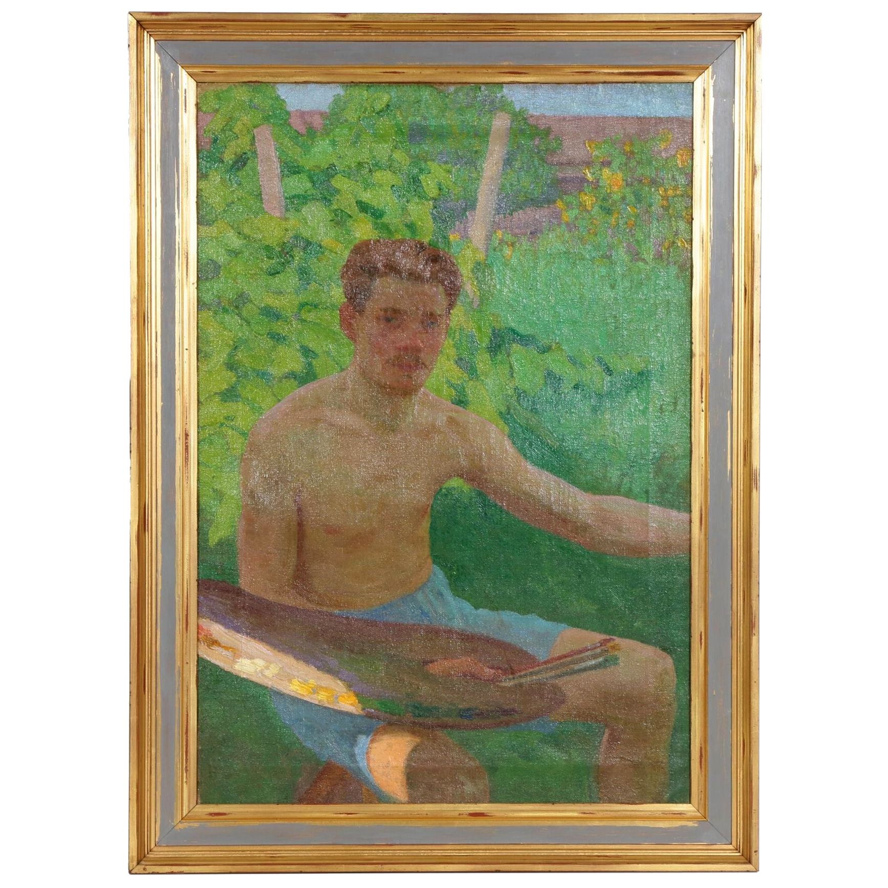 Artist Self-Portrait Oil Painting, 1938