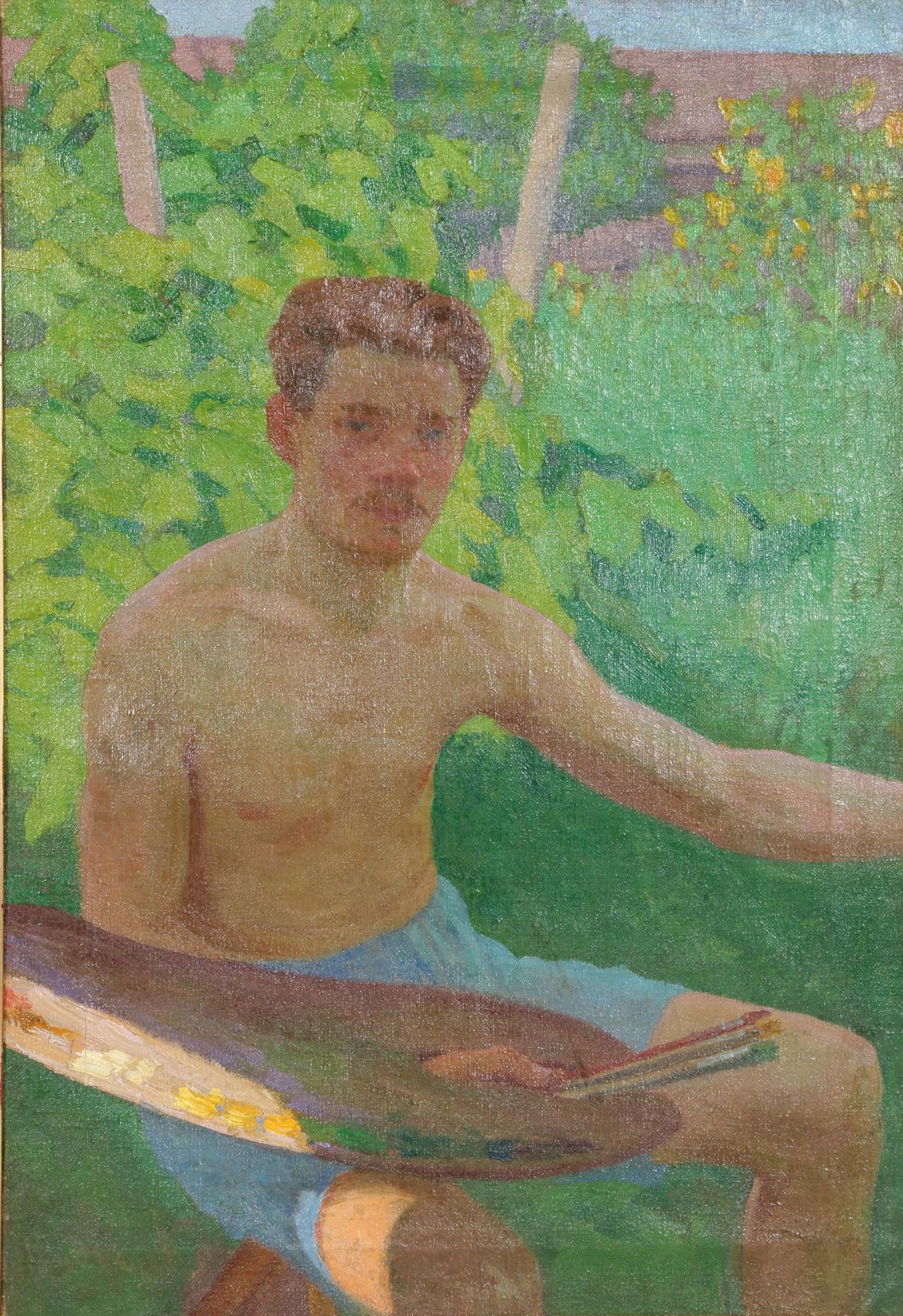 Artist Self-Portrait Oil Painting, 1938