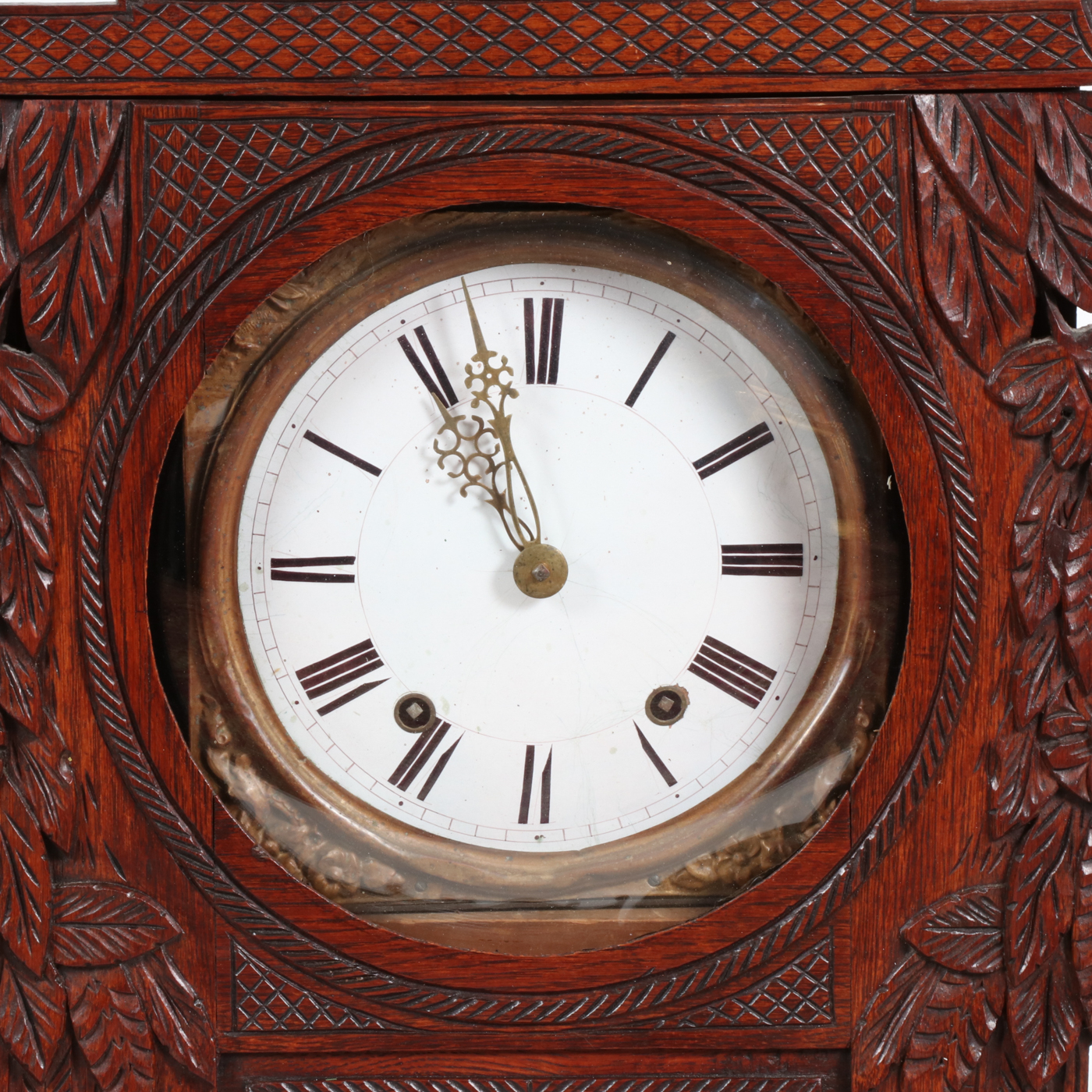 Comtoise Oak Wall Clock, 19th Century