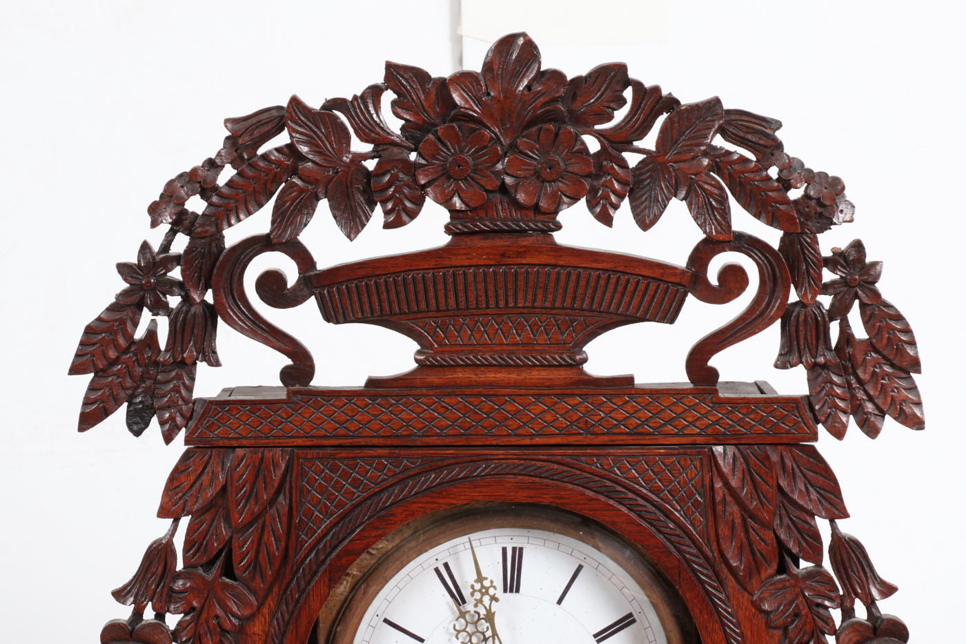 Comtoise Oak Wall Clock, 19th Century