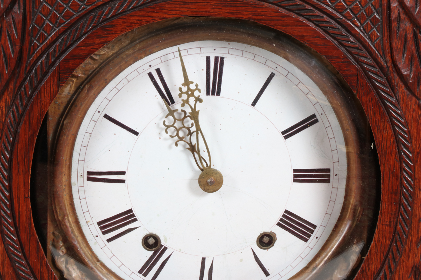 Comtoise Oak Wall Clock, 19th Century
