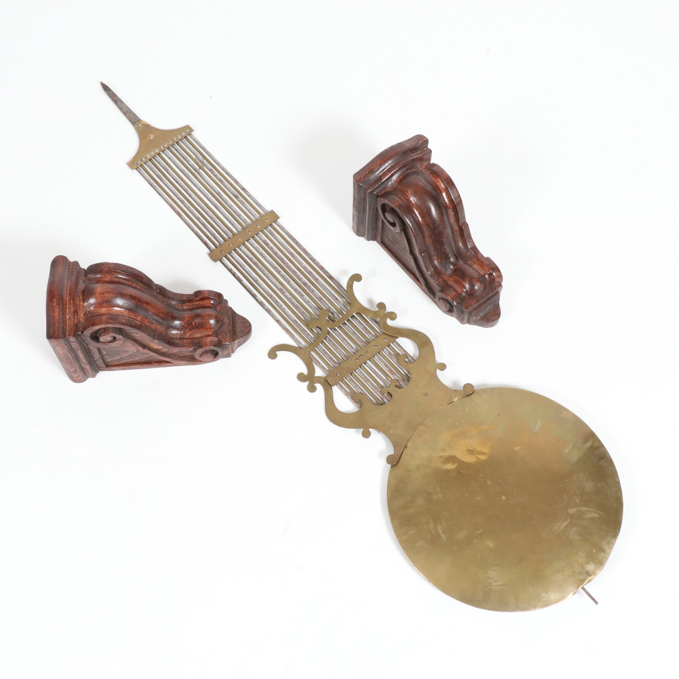 Comtoise Oak Wall Clock, 19th Century