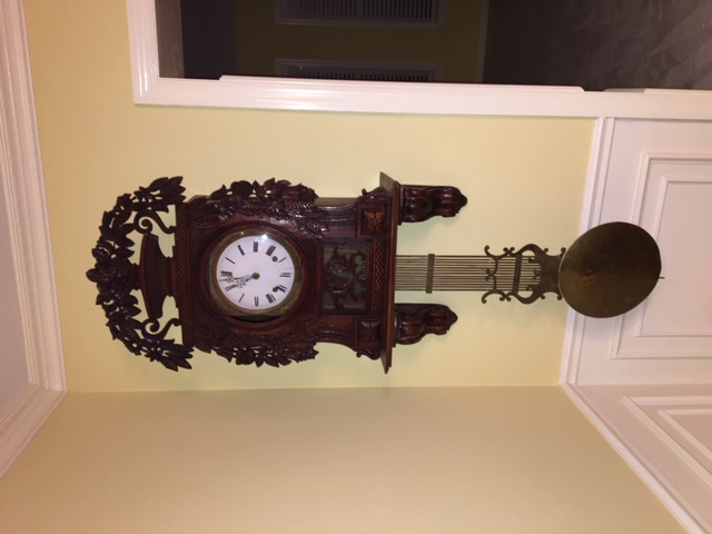 Comtoise Oak Wall Clock, 19th Century