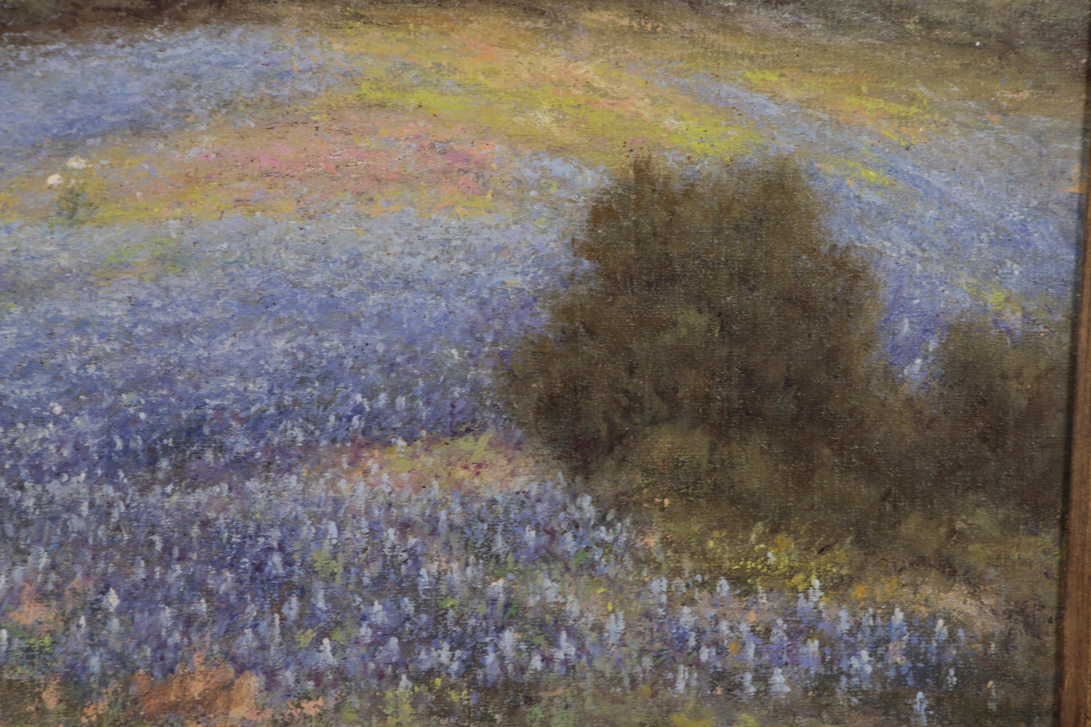 Tom G. Hamilton Oil Painting after Robert Wood of Texas Landscape