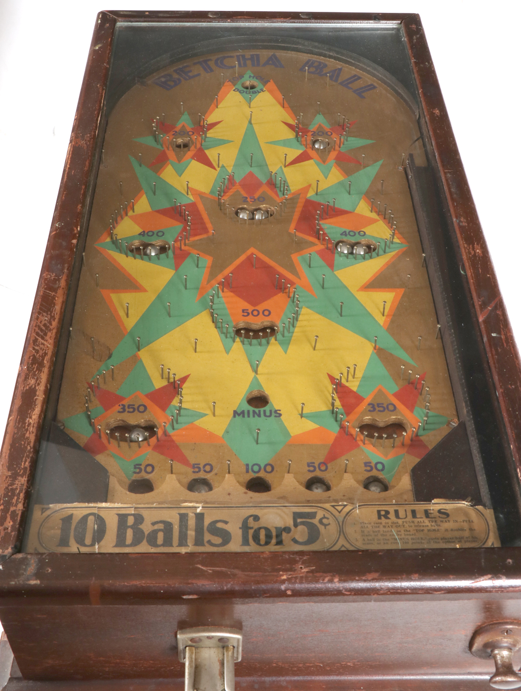 Zenith Mfg. Co. "Betcha Ball" Coin-Operated Pinball Machine, circa 1932